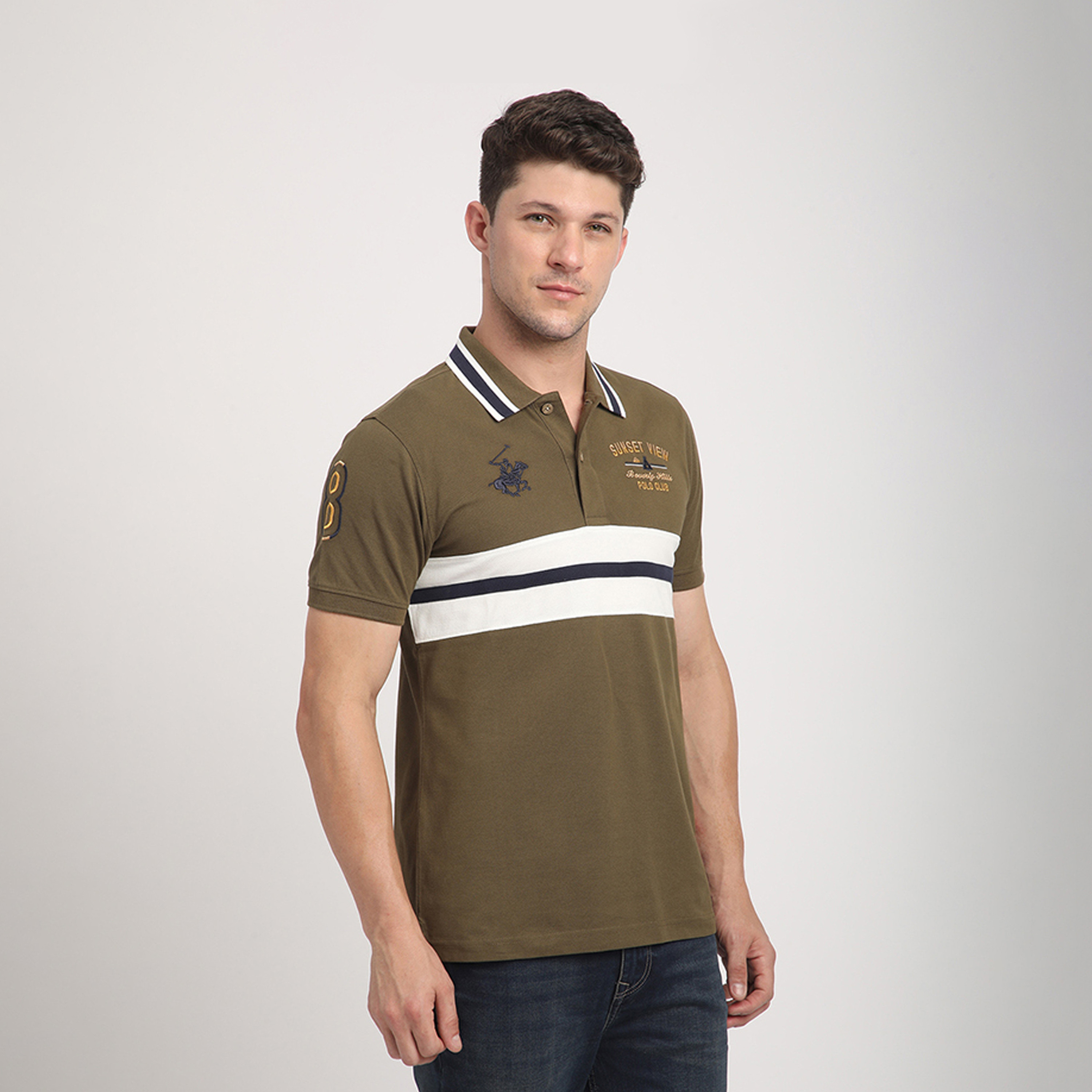 بيفرلي هيلز بولو كلوب-  تي شيرت بولو بأكمام قصيرة وياقة وشعار مطرز-men-clothing-tshirtsandpolos-polos-image-3