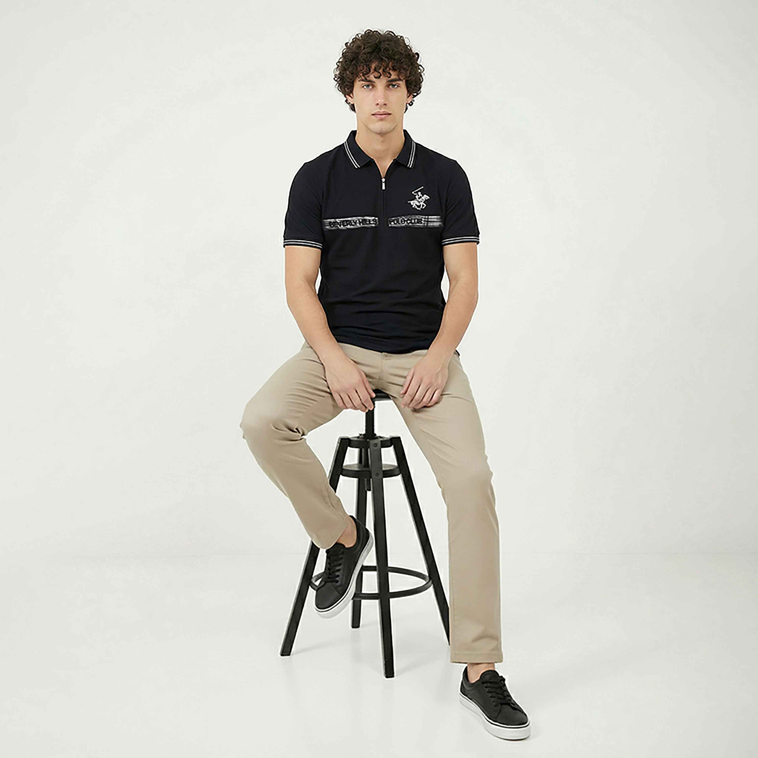 تيشيرت بولو رجالي مطبوع عليه شعار بأكمام قصيرة من بيفرلي هيلز بولو كلوب-men-clothing-tshirtsandpolos-polos-image-2