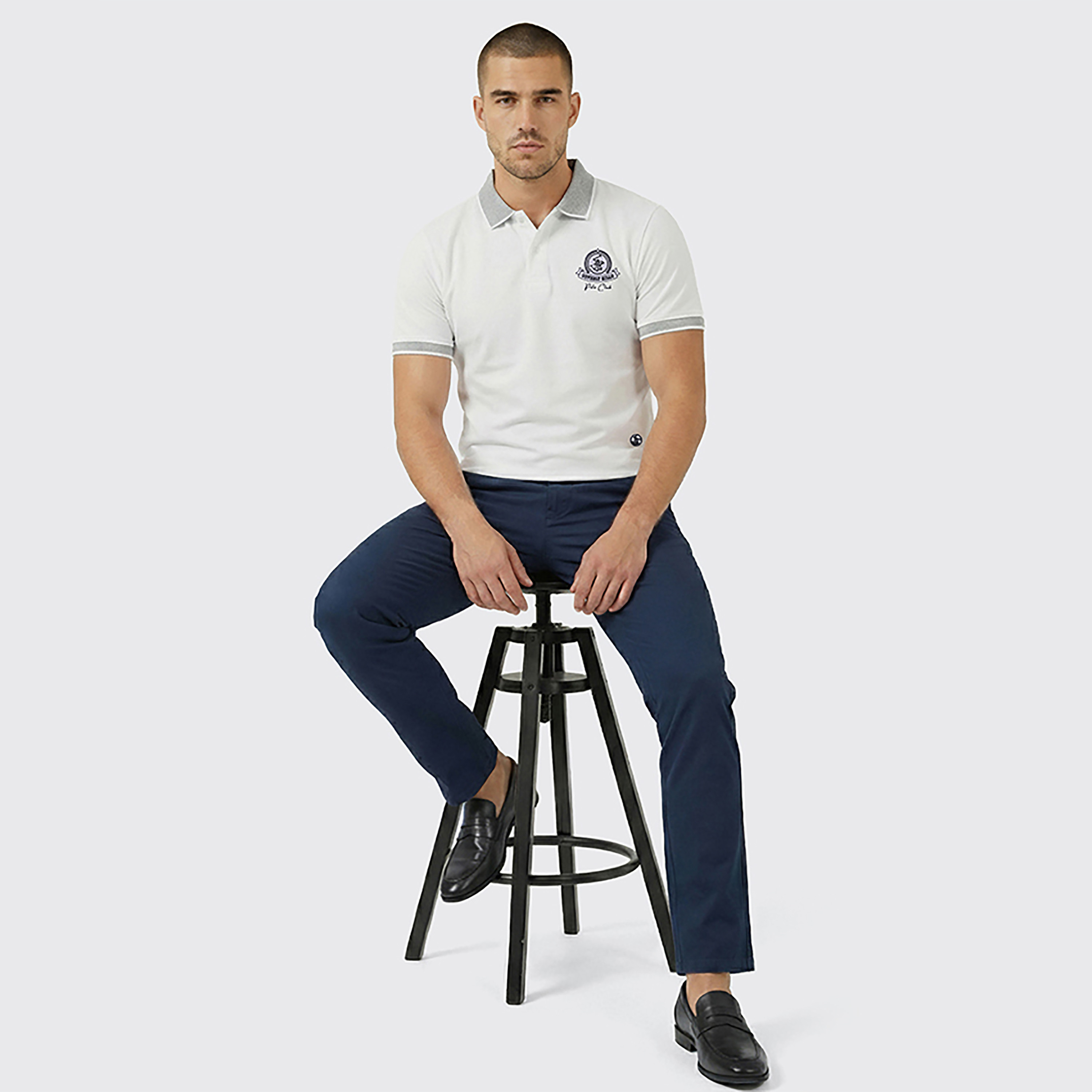 تي شيرت بولو رجالي سادة بأكمام قصيرة وياقة من بيفرلي هيلز بولو كلوب-men-clothing-tshirtsandpolos-polos-image-6