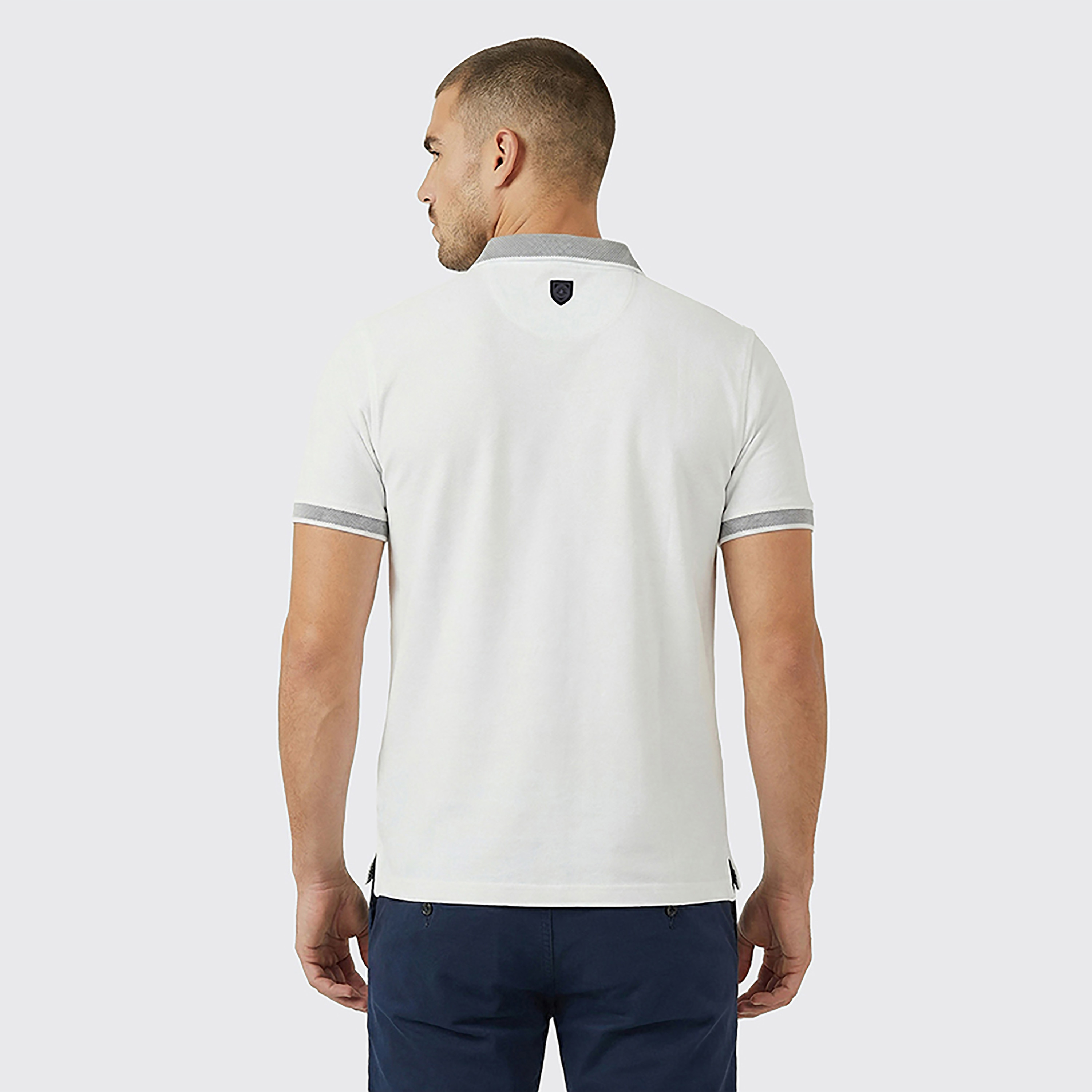 تي شيرت بولو رجالي سادة بأكمام قصيرة وياقة من بيفرلي هيلز بولو كلوب-men-clothing-tshirtsandpolos-polos-image-8