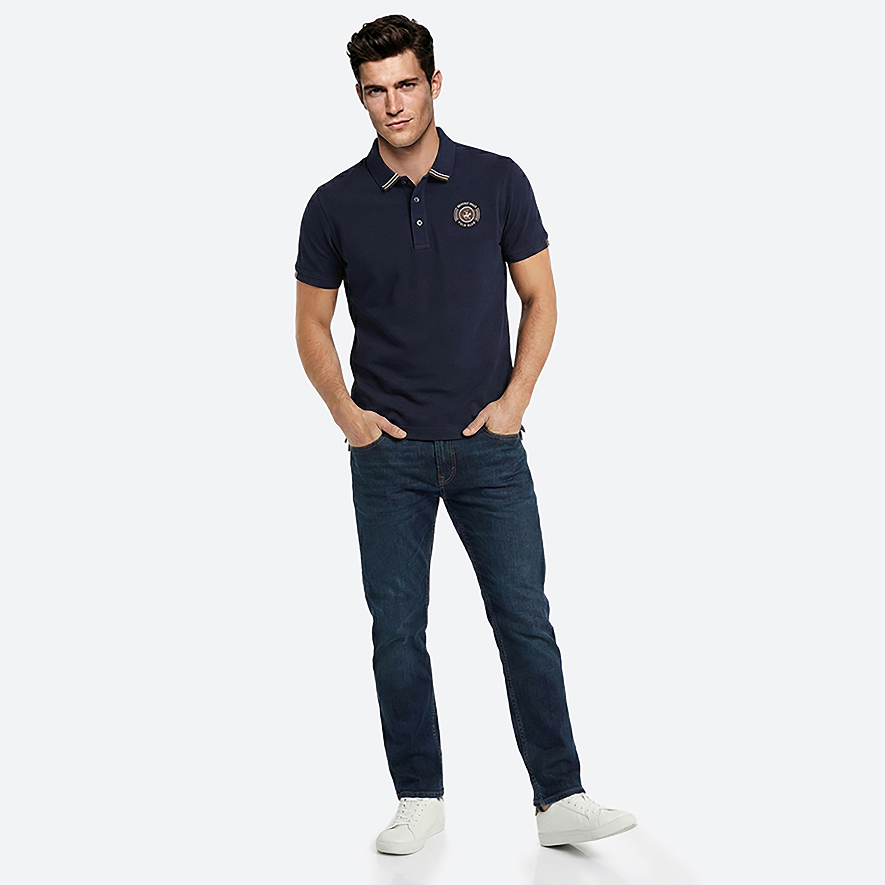 Beverly Hills Polo Club Plain Collared Short Sleeves Men's Polo T-Shirt-men-clothing-tshirtsandpolos-polos-image-3