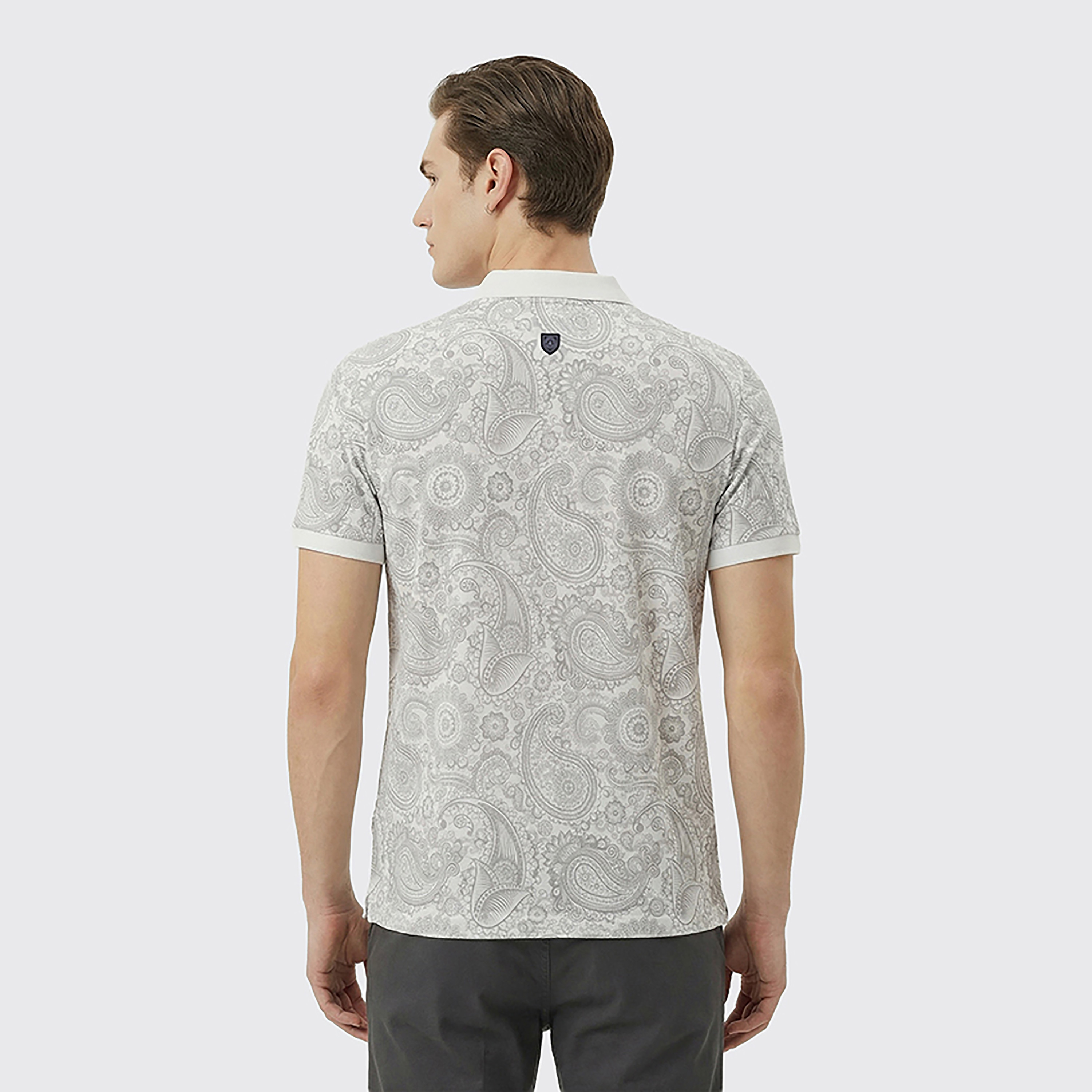 Beverly Hills Polo Club Paisley Collared Short Sleeves Men's Polo T-Shirt-men-clothing-tshirtsandpolos-polos-image-4
