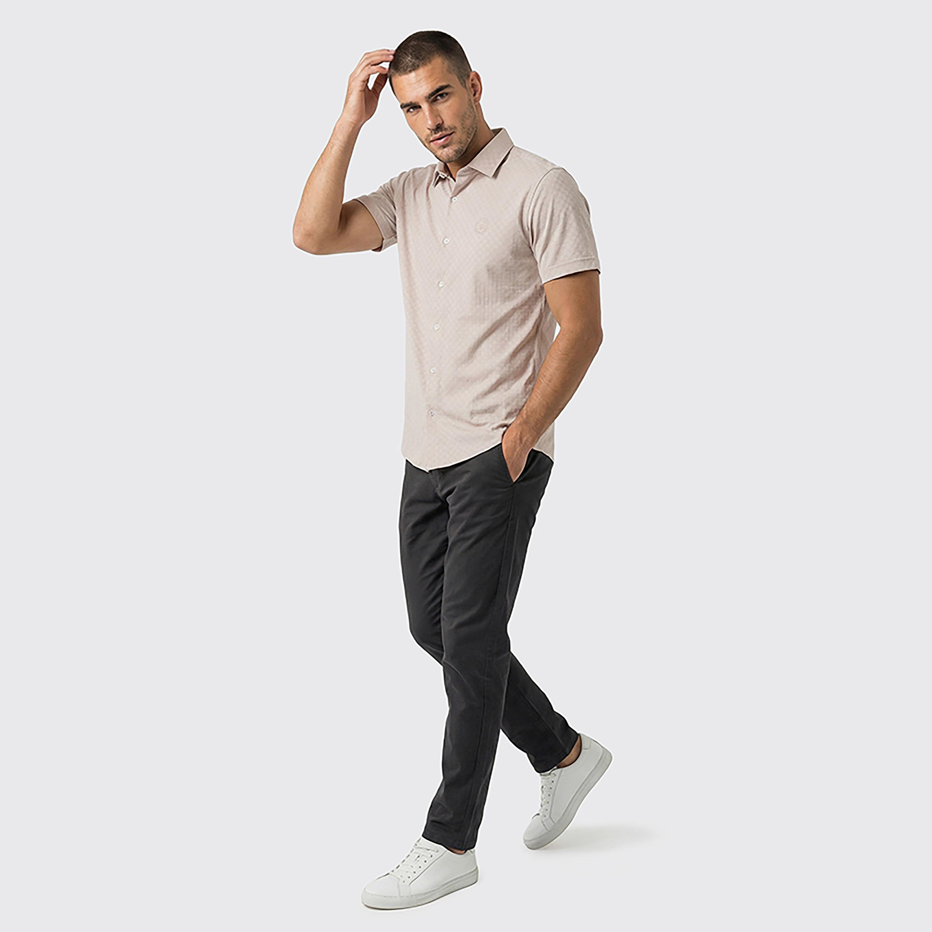 قميص رجالي بأكمام قصيرة وياقة كلاسيكية وقماش بارز من بيفرلي هيلز بولو كلوب-men-clothing-shirts-image-7