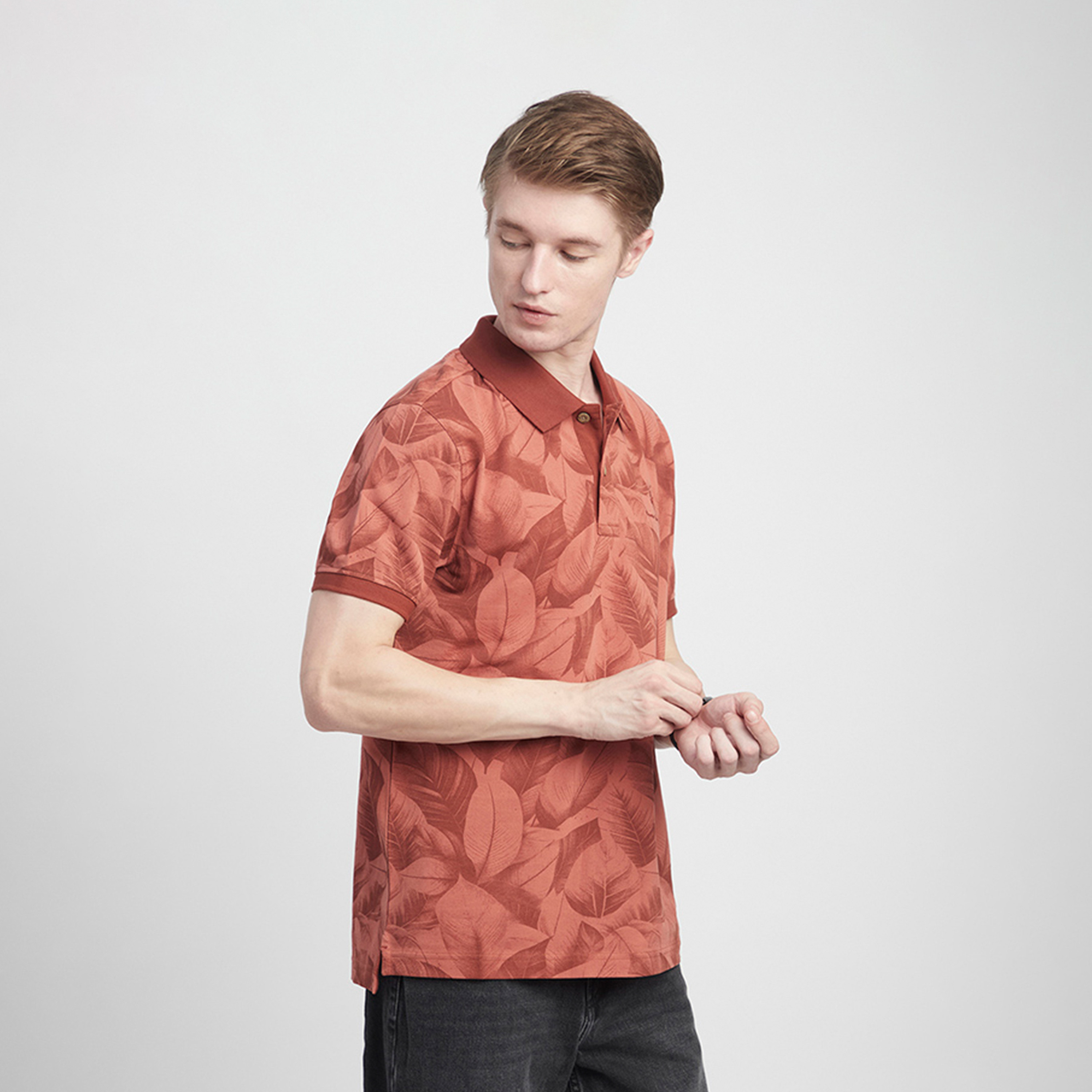 Beverly Hills Polo Club Printed Collared Short Sleeves Polo T-shirt-men-clothing-tshirtsandpolos-polos-image-3