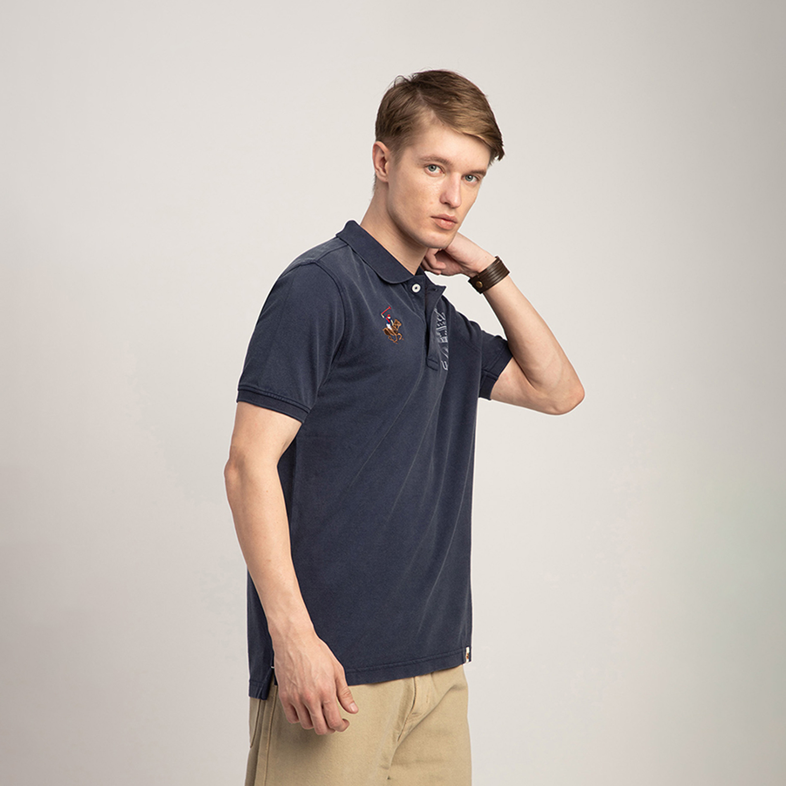 Beverly Hills Polo Club Embroidered Collared Short Sleeves Polo T-shirt-men-clothing-tshirtsandpolos-polos-image-3