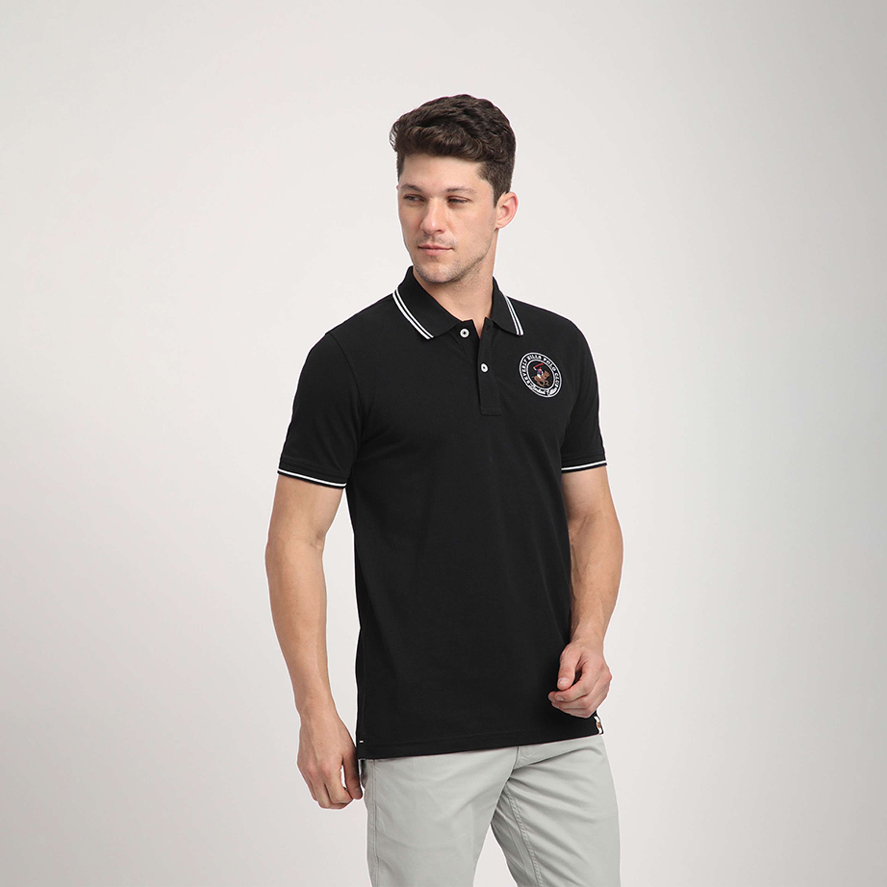 Beverly Hills Polo Club Logo Collared Short Sleeves Polo T-shirt-men-clothing-tshirtsandpolos-polos-image-3