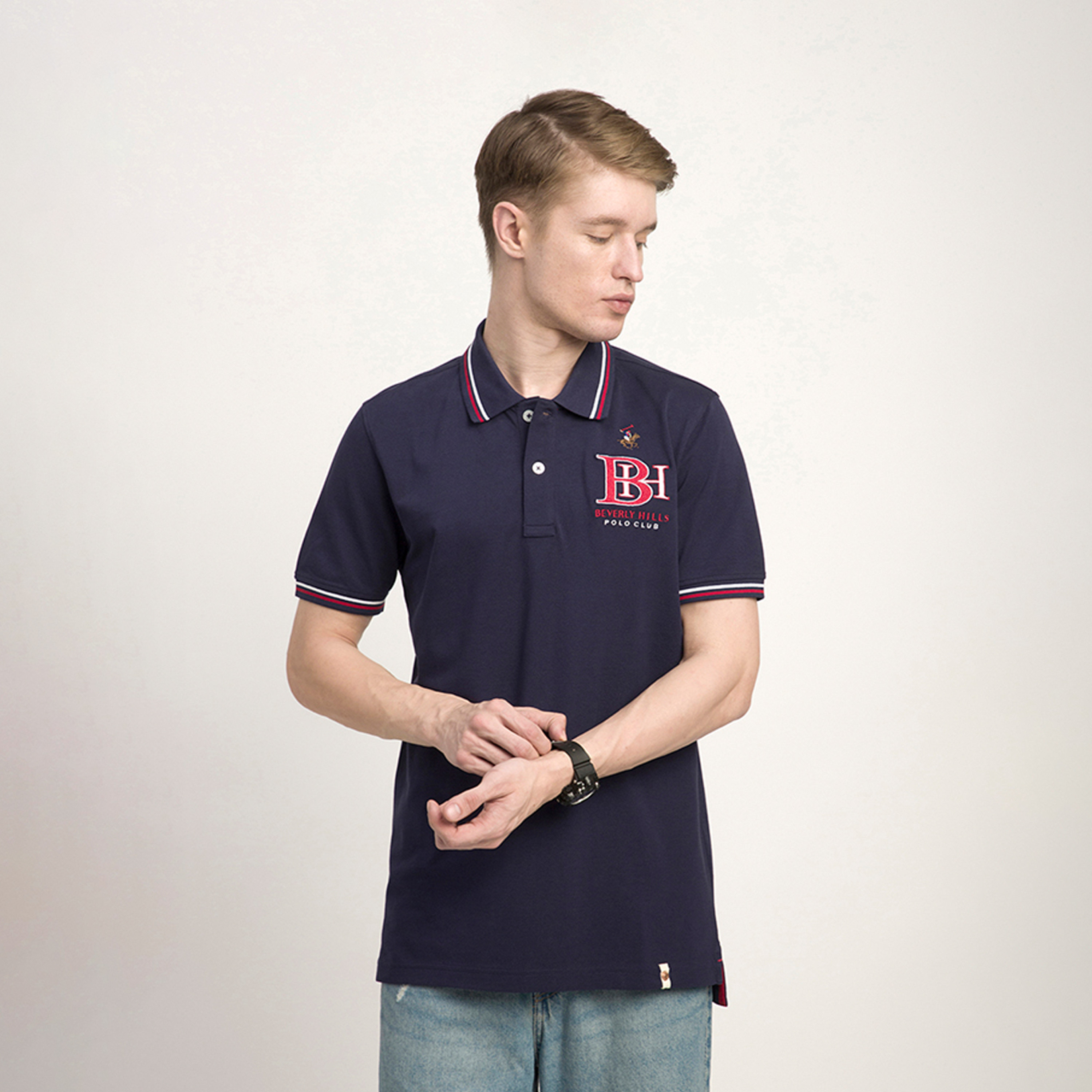 Beverly Hills Polo Club Logo Collared Short Sleeves Polo T-shirt-men-clothing-tshirtsandpolos-polos-image-1