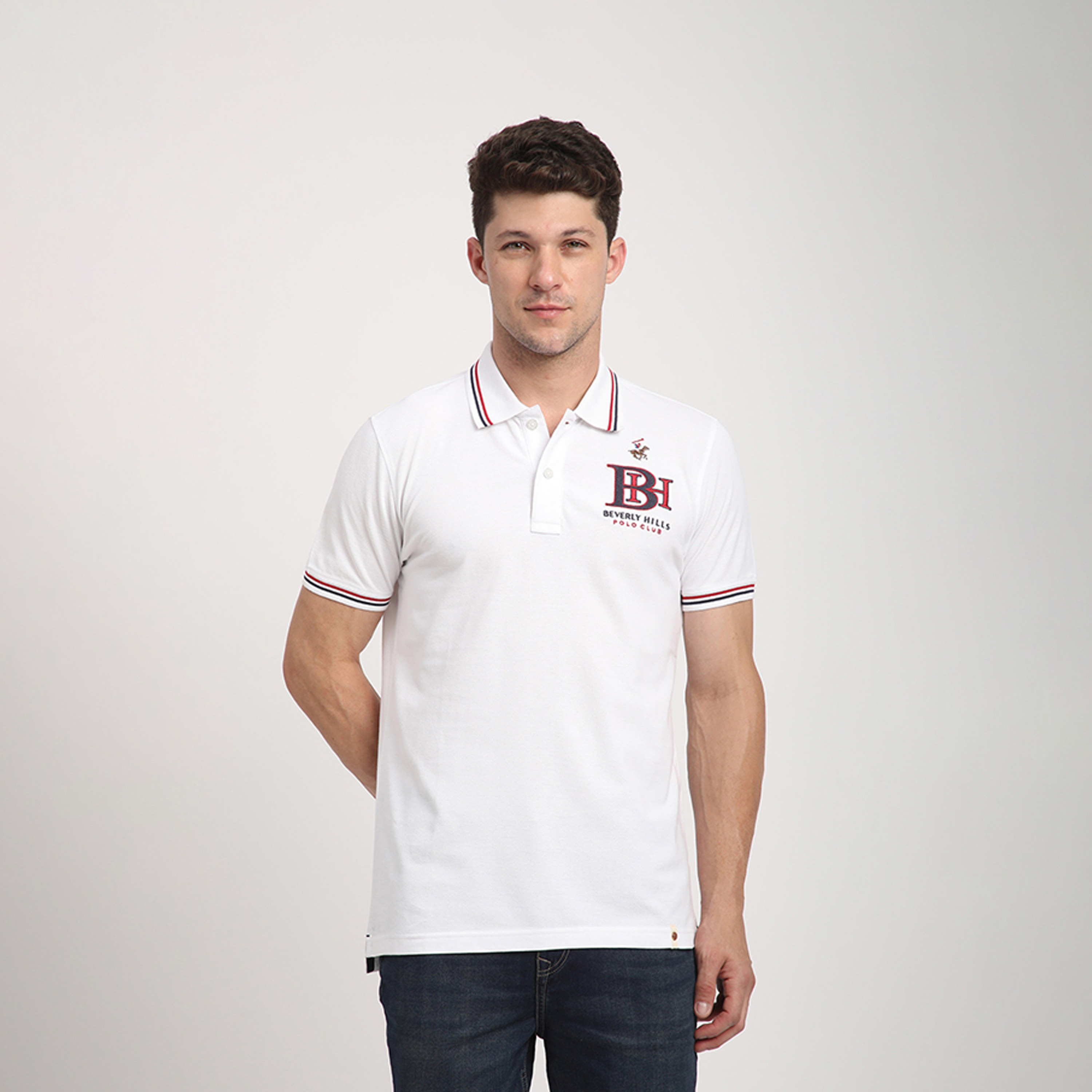 Beverly Hills Polo Club Logo Collared Short Sleeves Polo T-shirt-men-clothing-tshirtsandpolos-polos-image-1