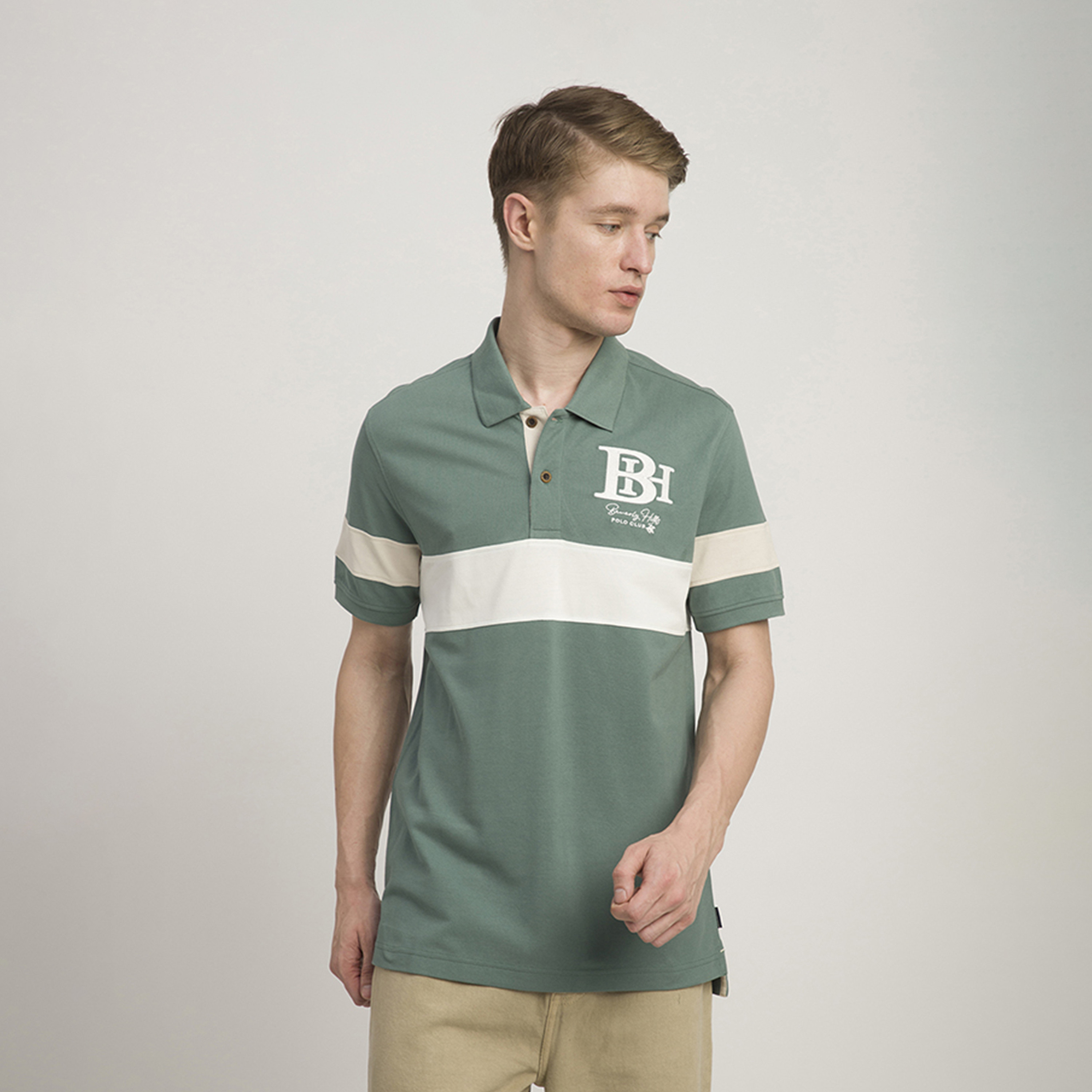 بيفرلي هيلز بولو كلوب-  تي شيرت بولو بأكمام قصيرة وياقة وشعار مطرز-men-clothing-tshirtsandpolos-polos-image-5