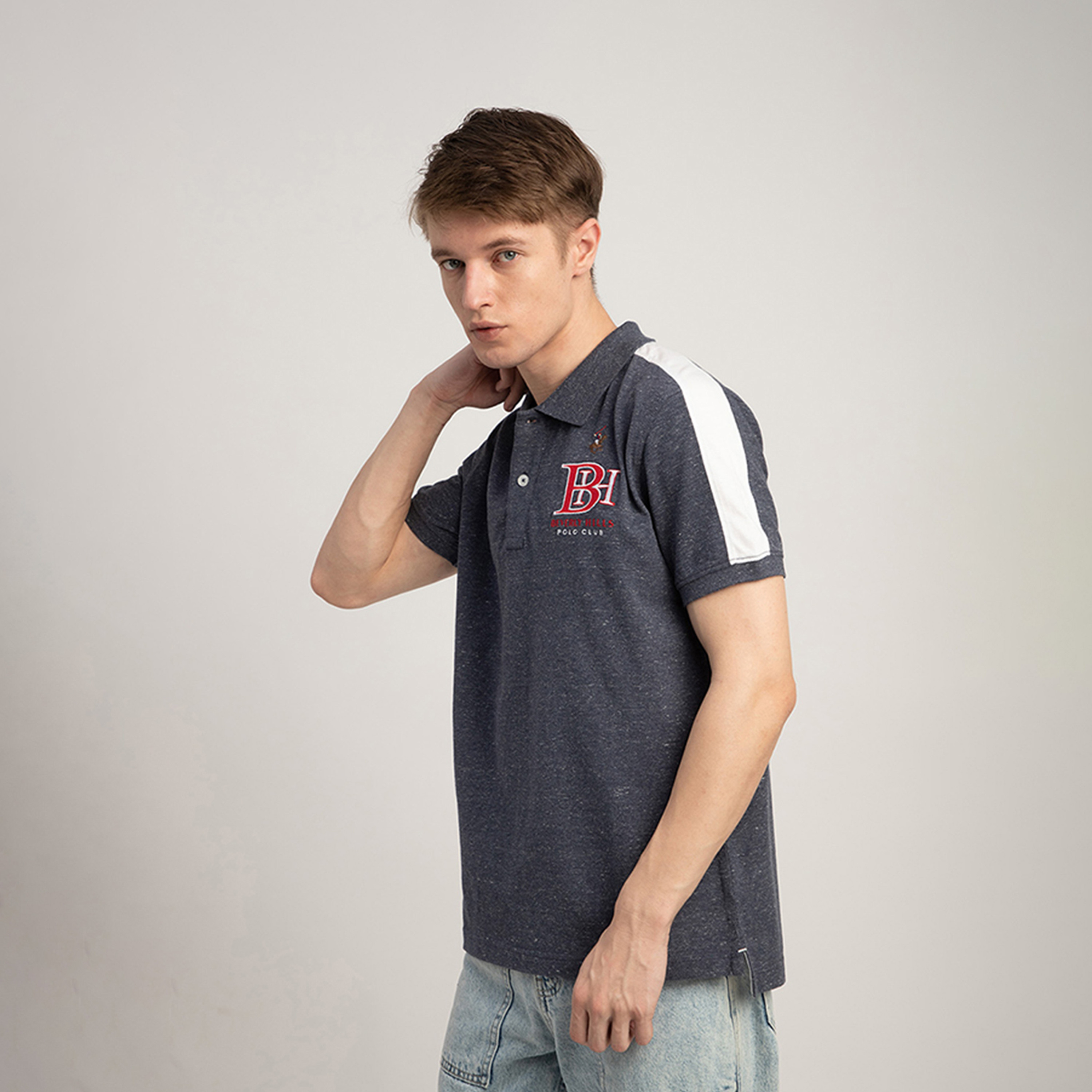 Beverly Hills Polo Club Embroidered Collared Short Sleeves Polo T-shirt-men-clothing-tshirtsandpolos-polos-image-2