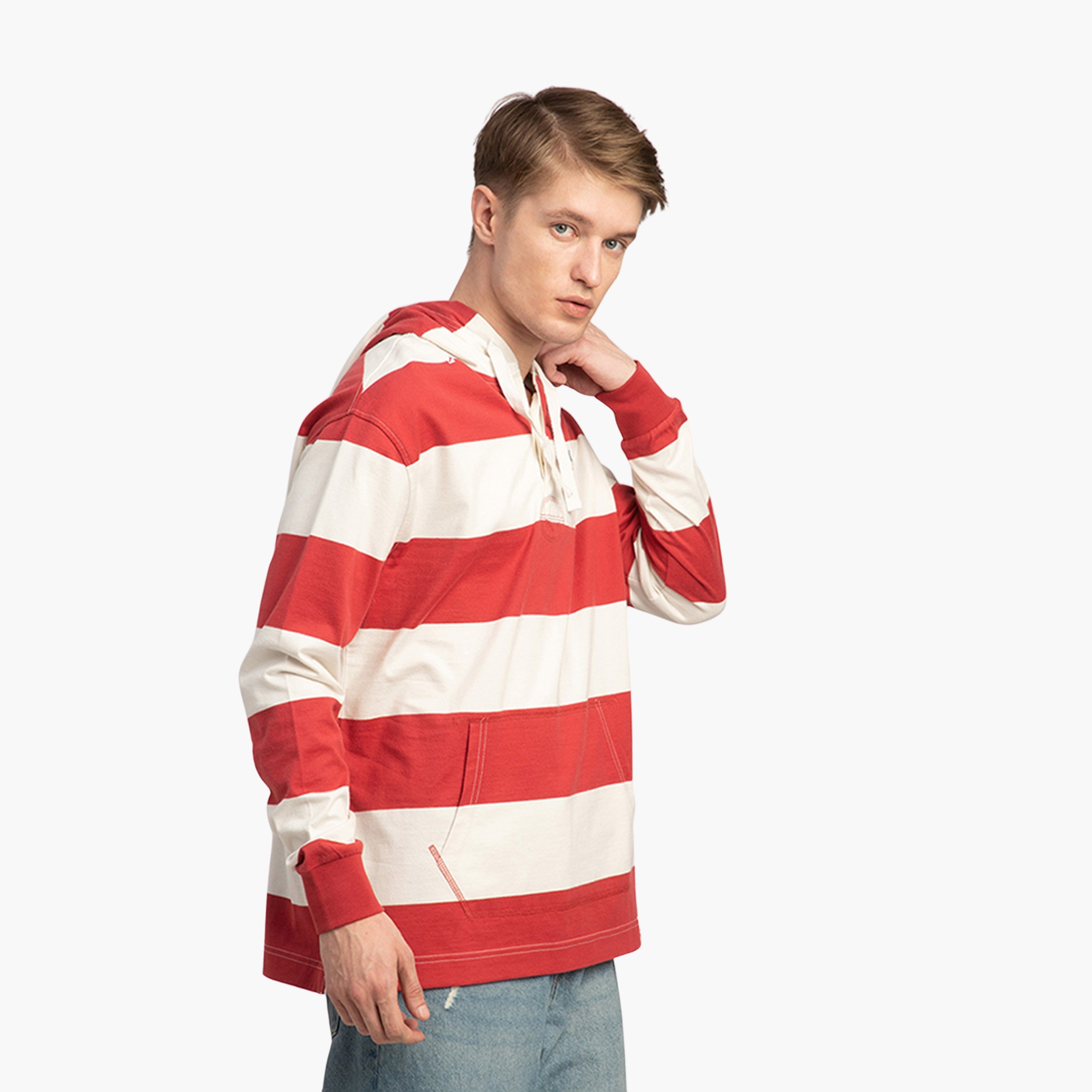 بيفرلي هيلز بولو كلوب- هودي بغطاء رأس وأكمام طويلة مخططة-men-winterwear-hoodiesandsweatshirts-image-3