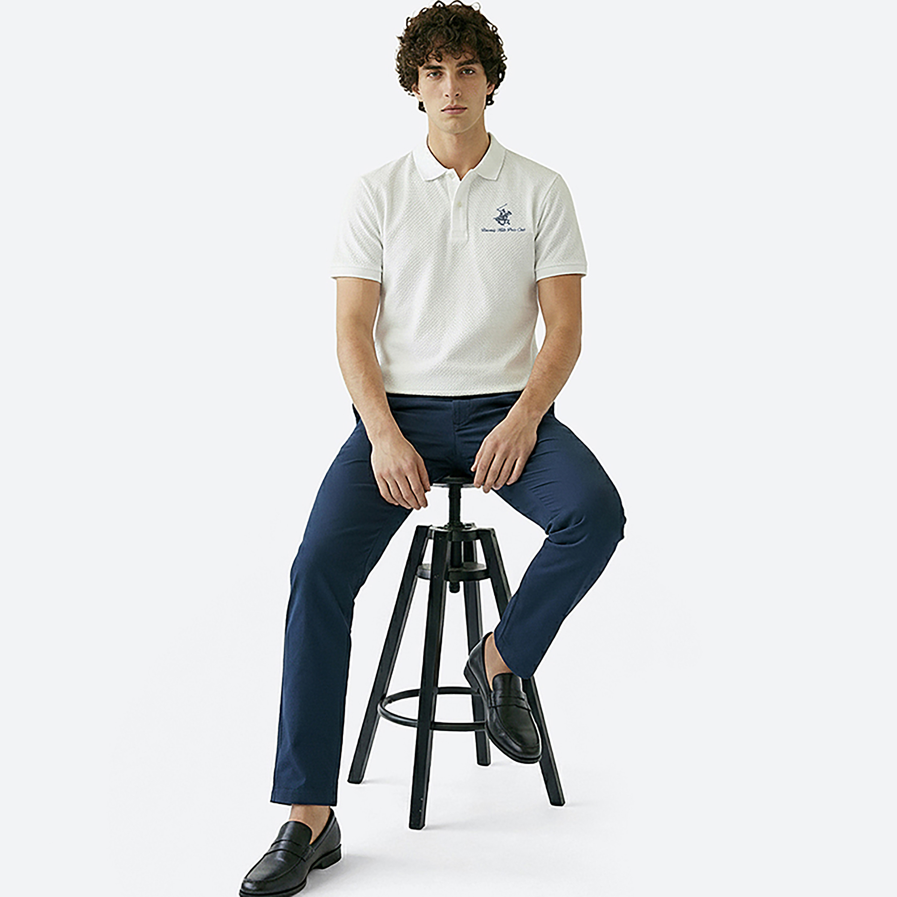 تي شيرت بولو رجالي سادة بأكمام قصيرة وياقة من بيفرلي هيلز بولو كلوب-men-clothing-tshirtsandpolos-polos-image-6