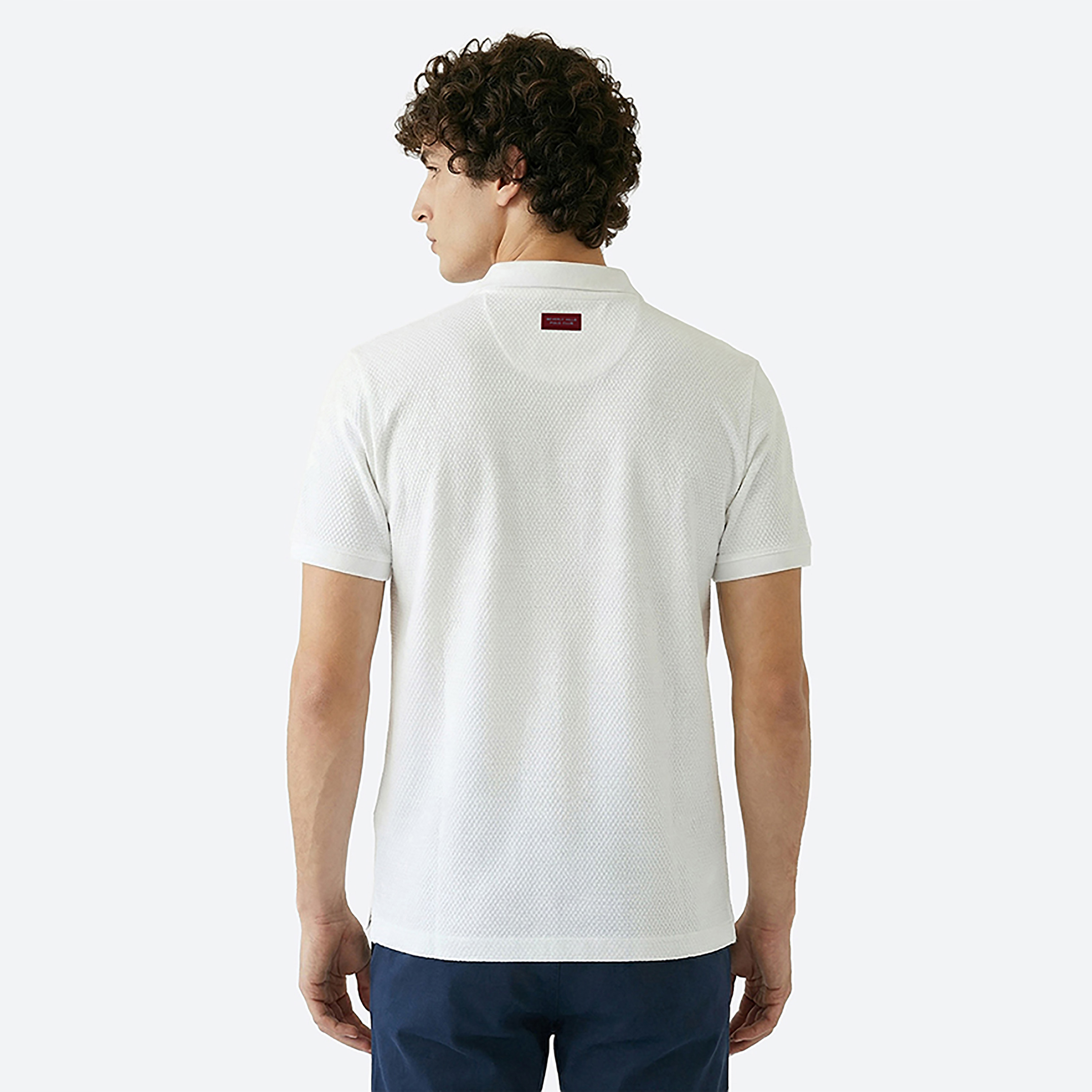 تي شيرت بولو رجالي سادة بأكمام قصيرة وياقة من بيفرلي هيلز بولو كلوب-men-clothing-tshirtsandpolos-polos-image-8