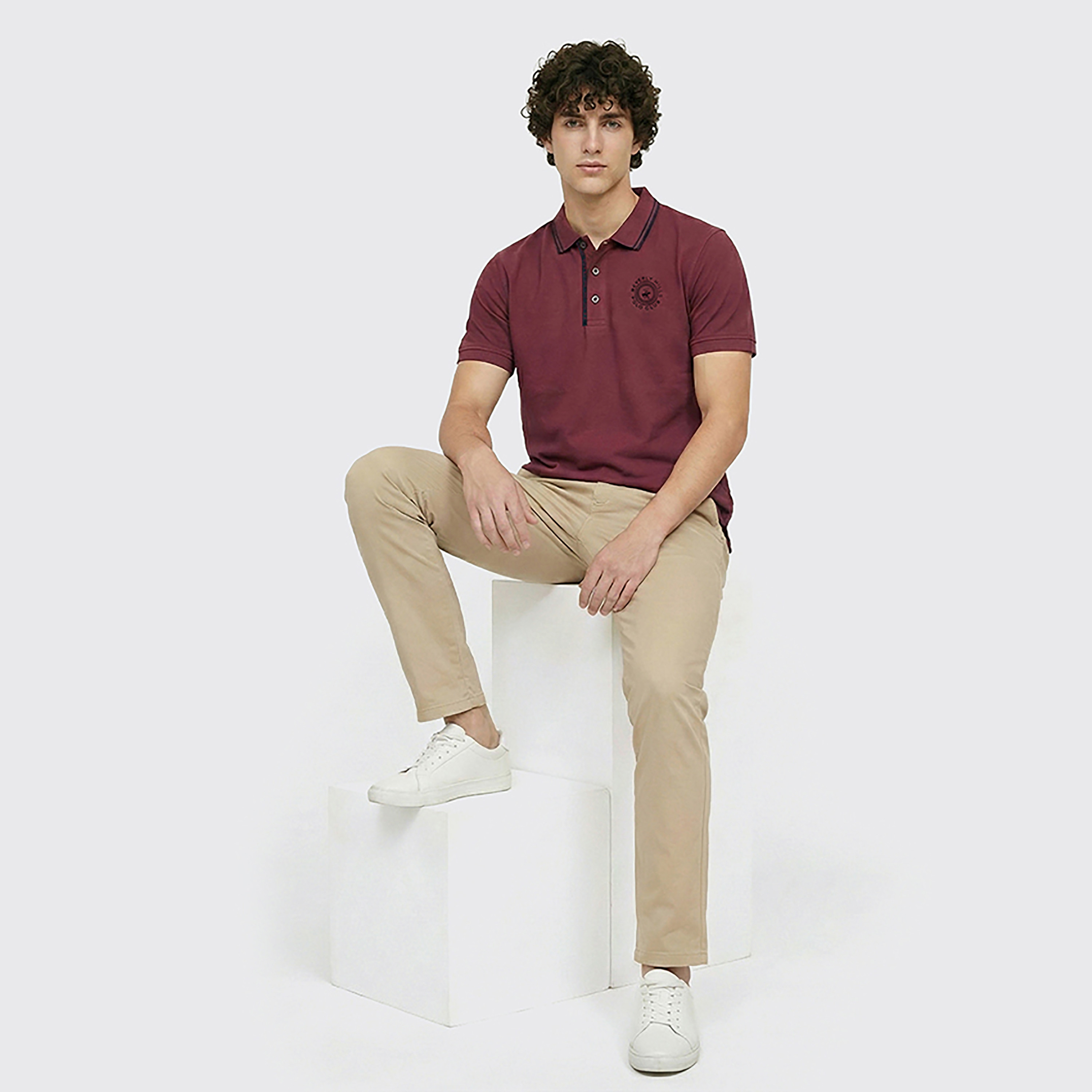 Beverly Hills Polo Club Plain Collared Short Sleeves Men's Polo T-Shirt-men-clothing-tshirtsandpolos-polos-image-2