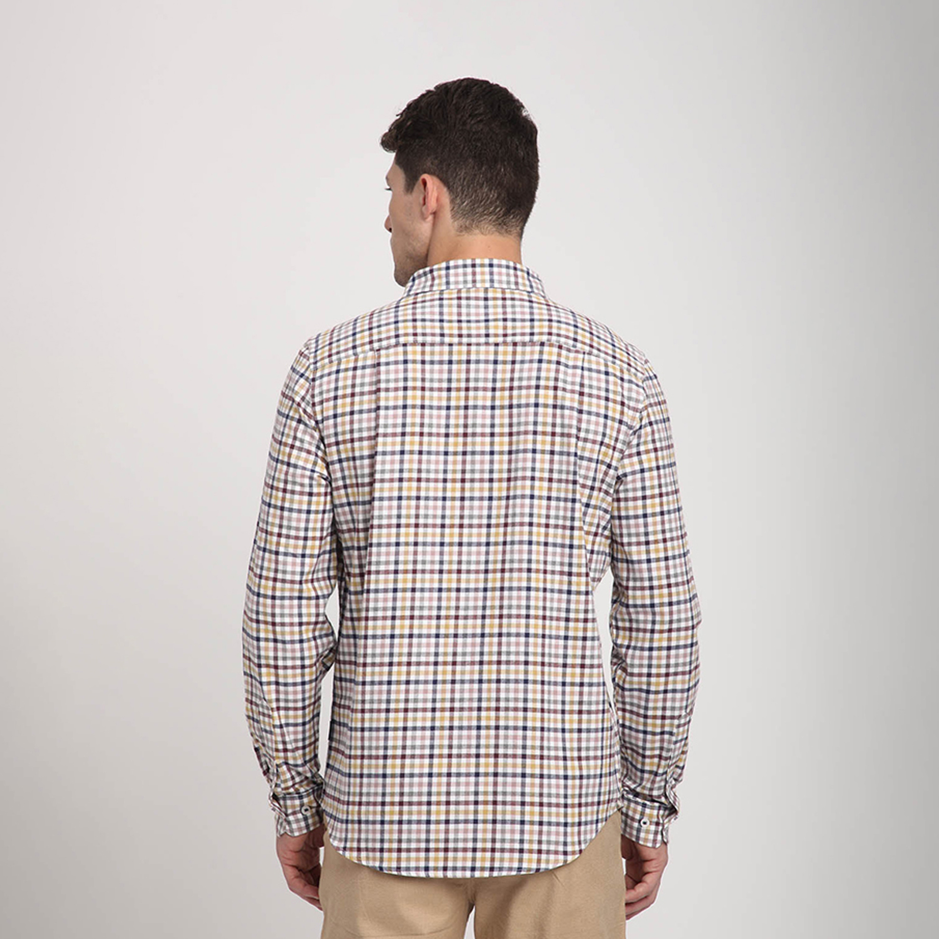 Beverly Hills Polo Club Regular Fit Checked Collared Long Sleeves Shirt-men-clothing-shirts-image-4
