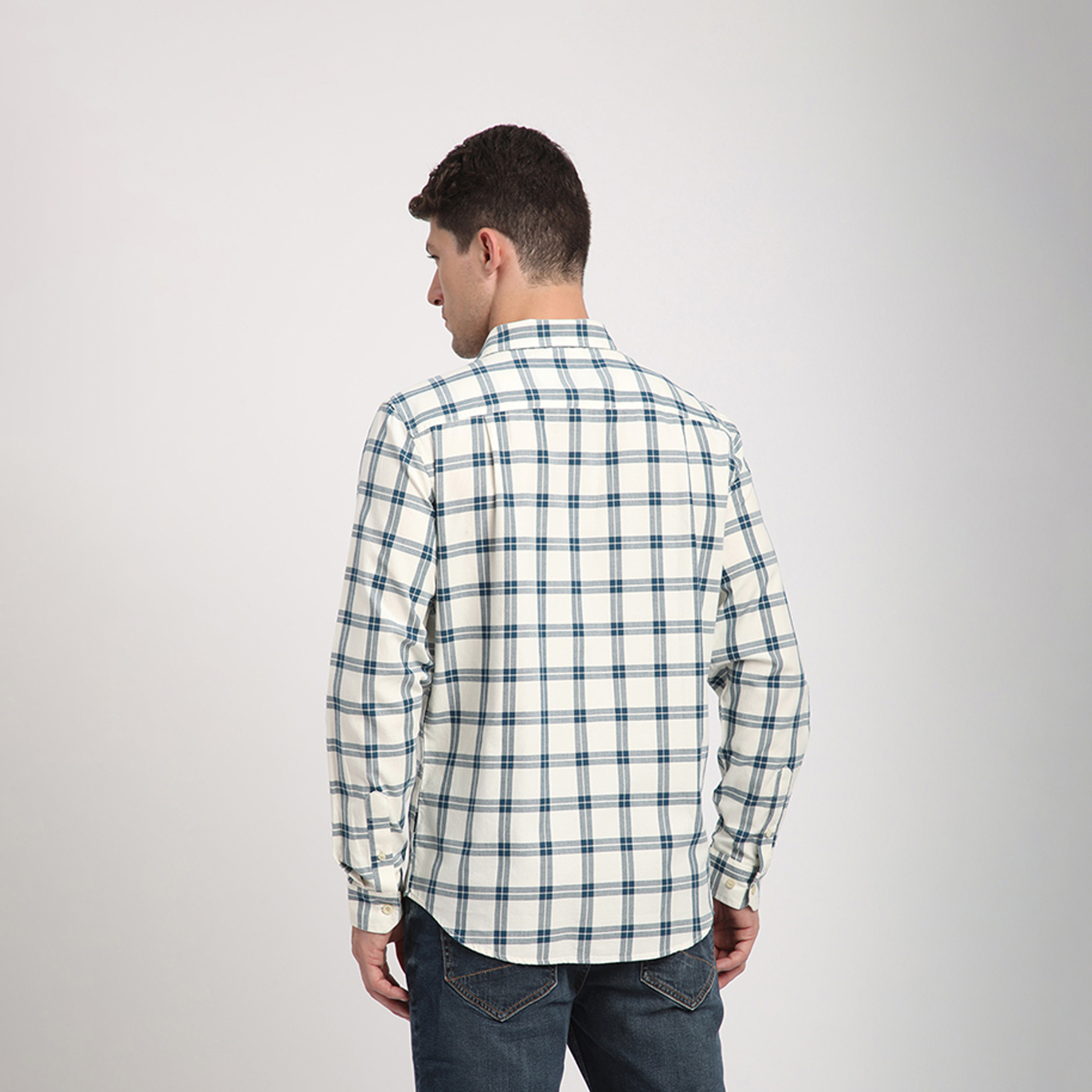 Beverly Hills Polo Club Regular Fit Checked Collared Long Sleeves Shirt-men-clothing-shirts-image-4