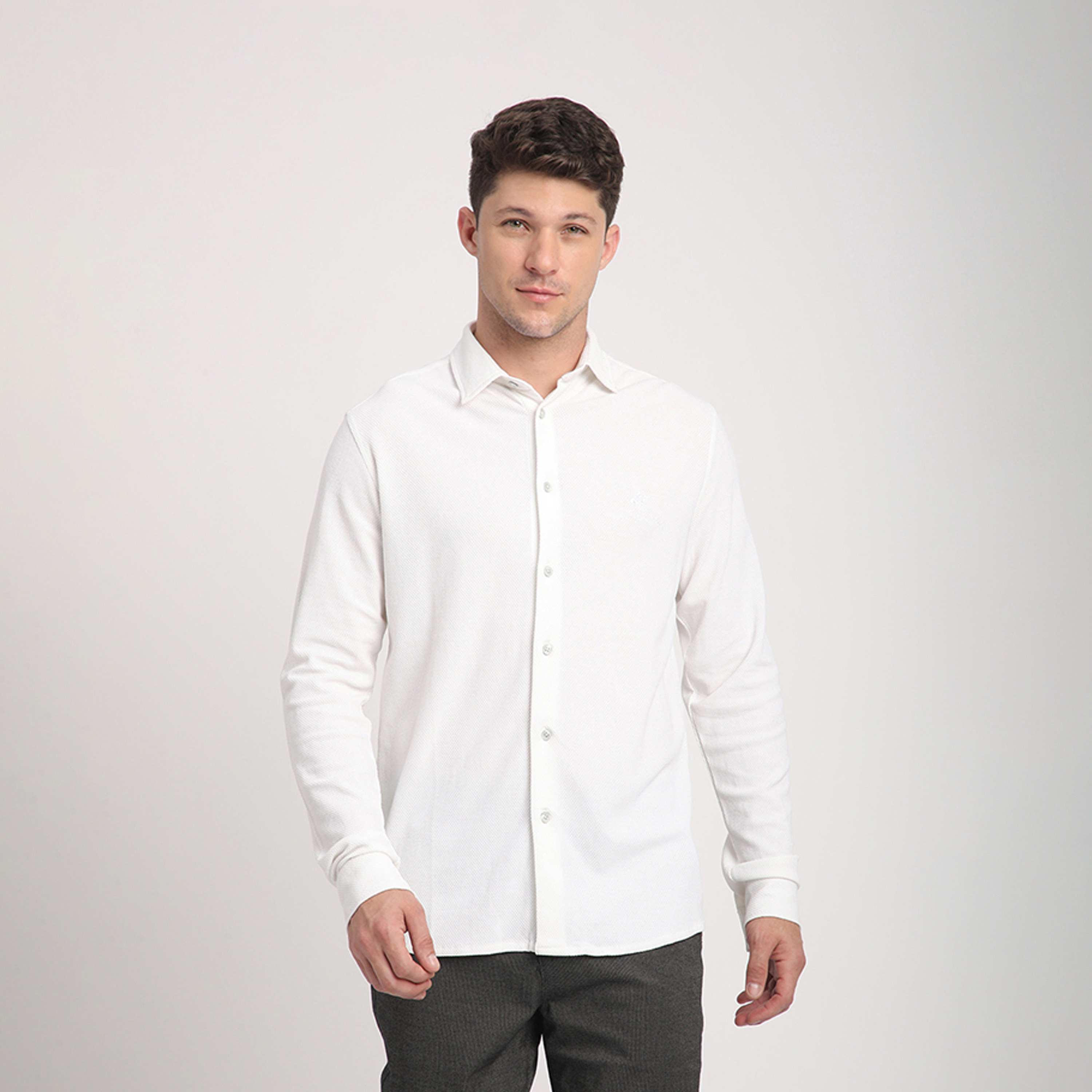 بيفرلي هيلز بولو كلوب-  تي شيرت بأكمام طويلة وياقة وشعار بقصّة عادية-men-clothing-shirts-image-5