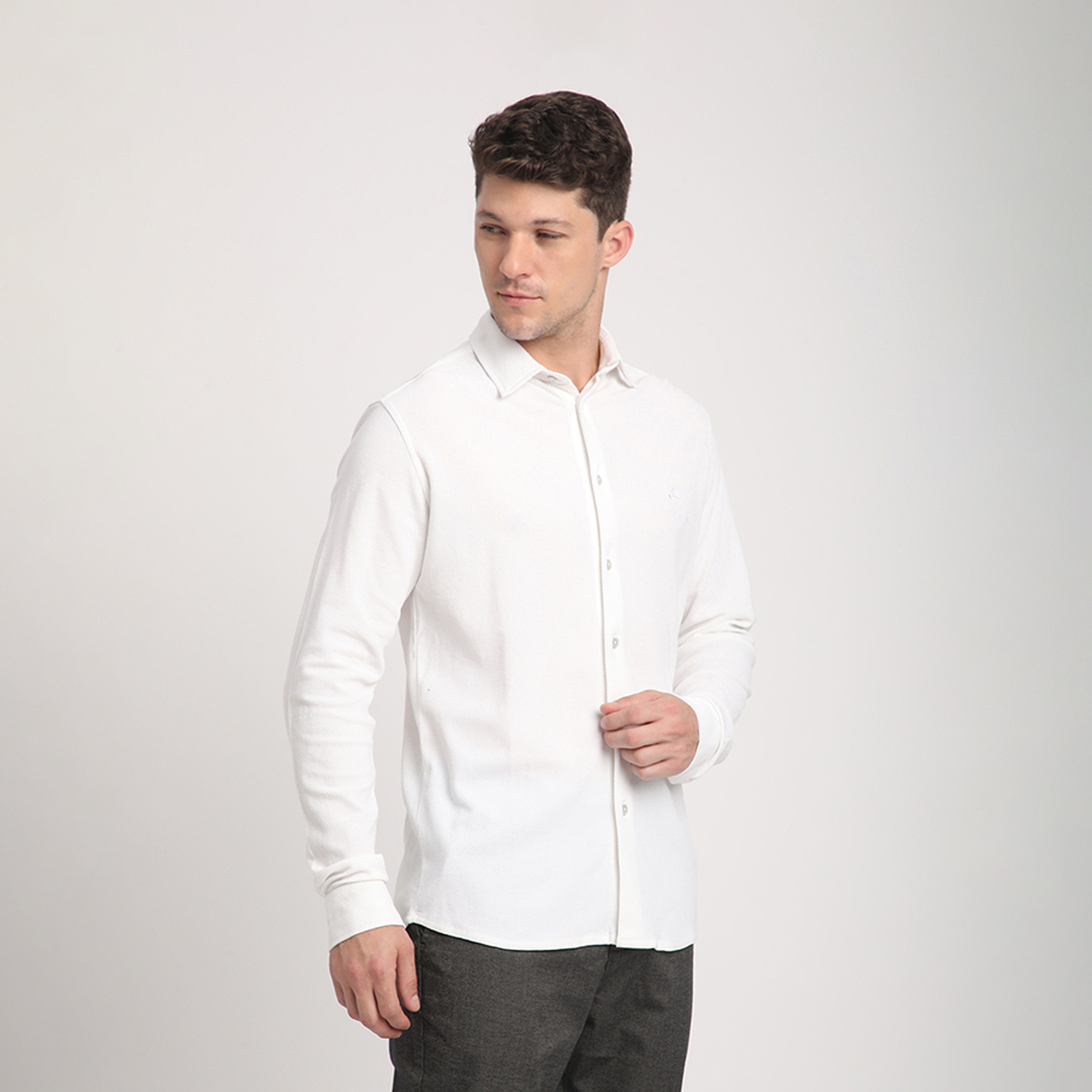 بيفرلي هيلز بولو كلوب-  تي شيرت بأكمام طويلة وياقة وشعار بقصّة عادية-men-clothing-shirts-image-7