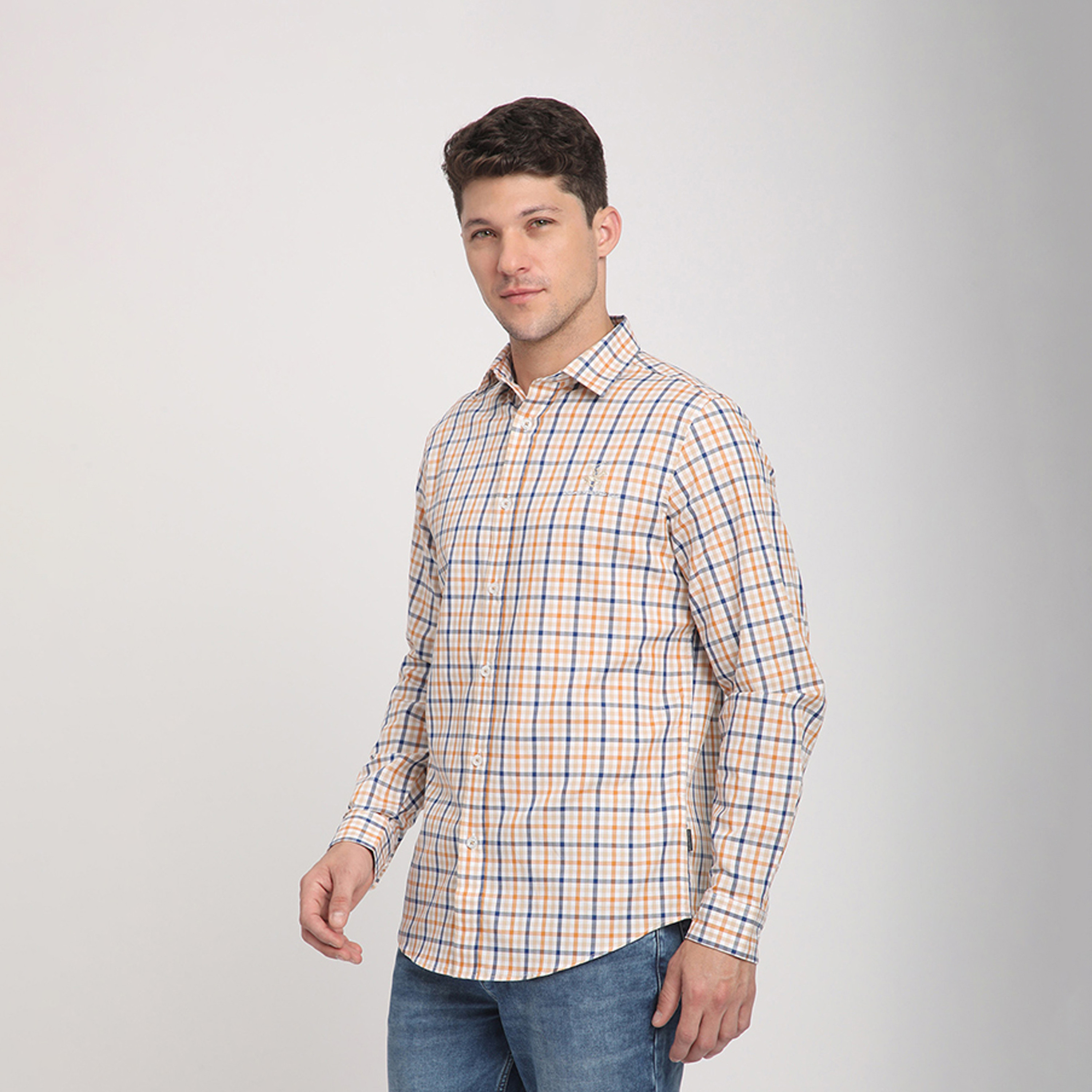 بيفرلي هيلز بولو كلوب-  قميص منقوش بياقة وأكمام طويلة بقصّة عادية-men-clothing-shirts-image-2