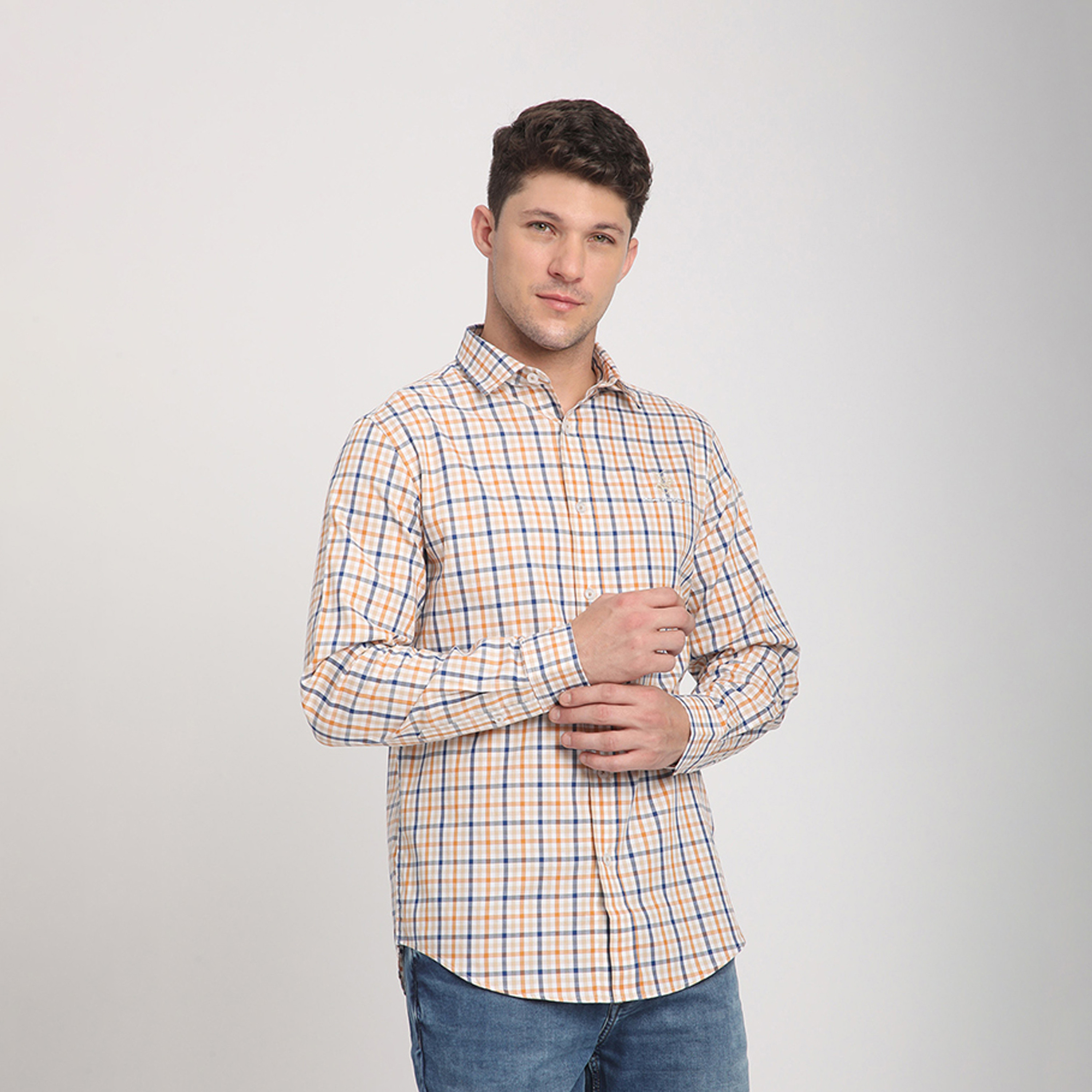 بيفرلي هيلز بولو كلوب-  قميص منقوش بياقة وأكمام طويلة بقصّة عادية-men-clothing-shirts-image-3