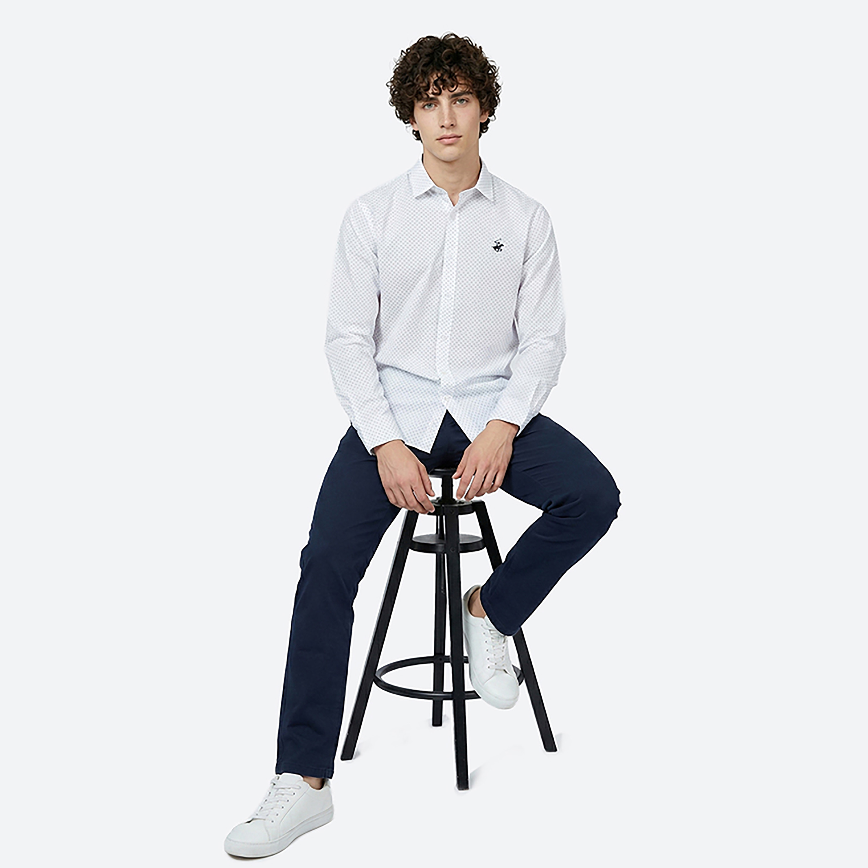 قميص رجالي بقصة عادية وأكمام طويلة وياقة مطبوعة من بيفرلي هيلز بولو كلوب-men-clothing-shirts-image-2