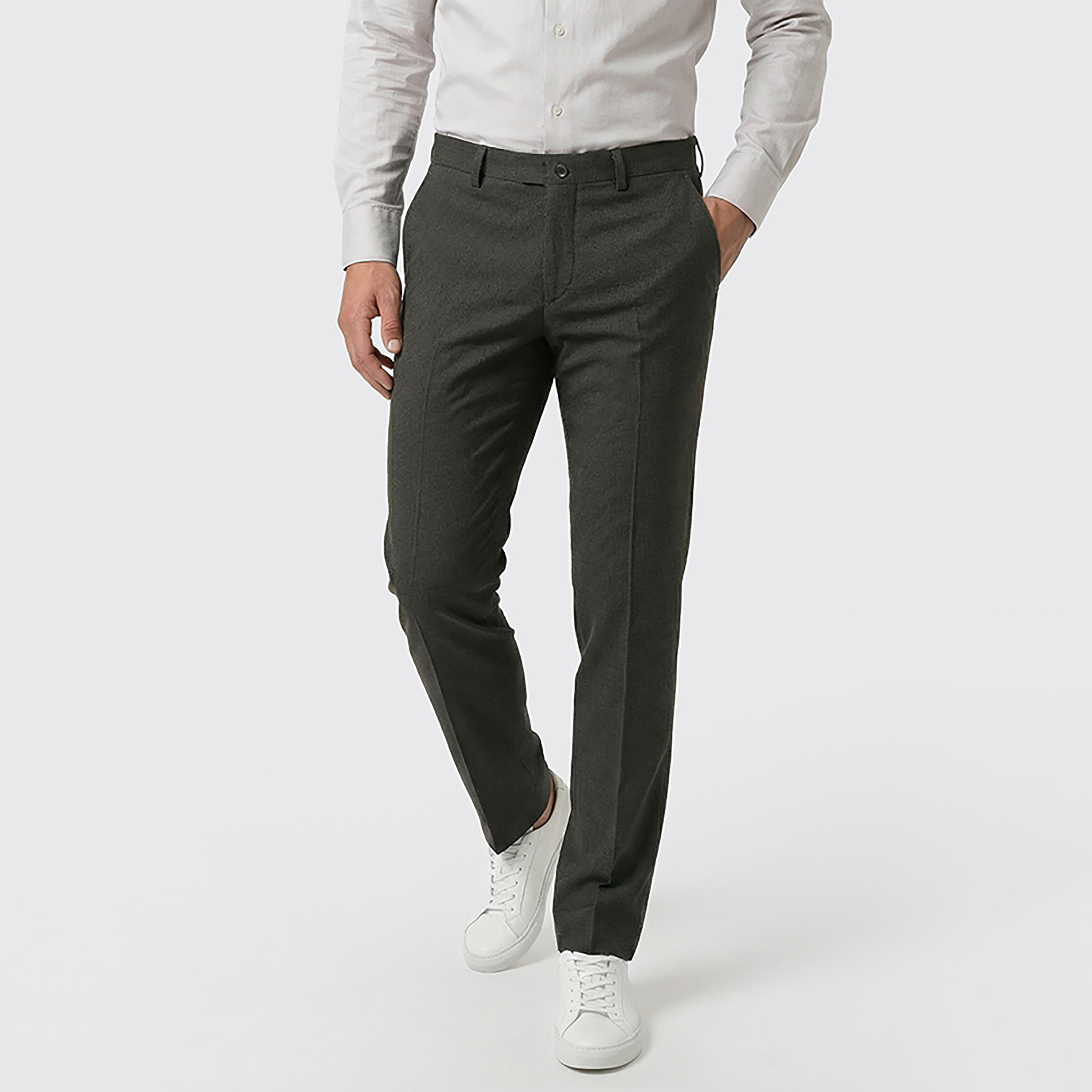 Beverly Hills Polo Club Patterned Mid Rise Buttoned Men's Trousers-men-clothing-bottoms-trousersandchinos-trousers-image-1