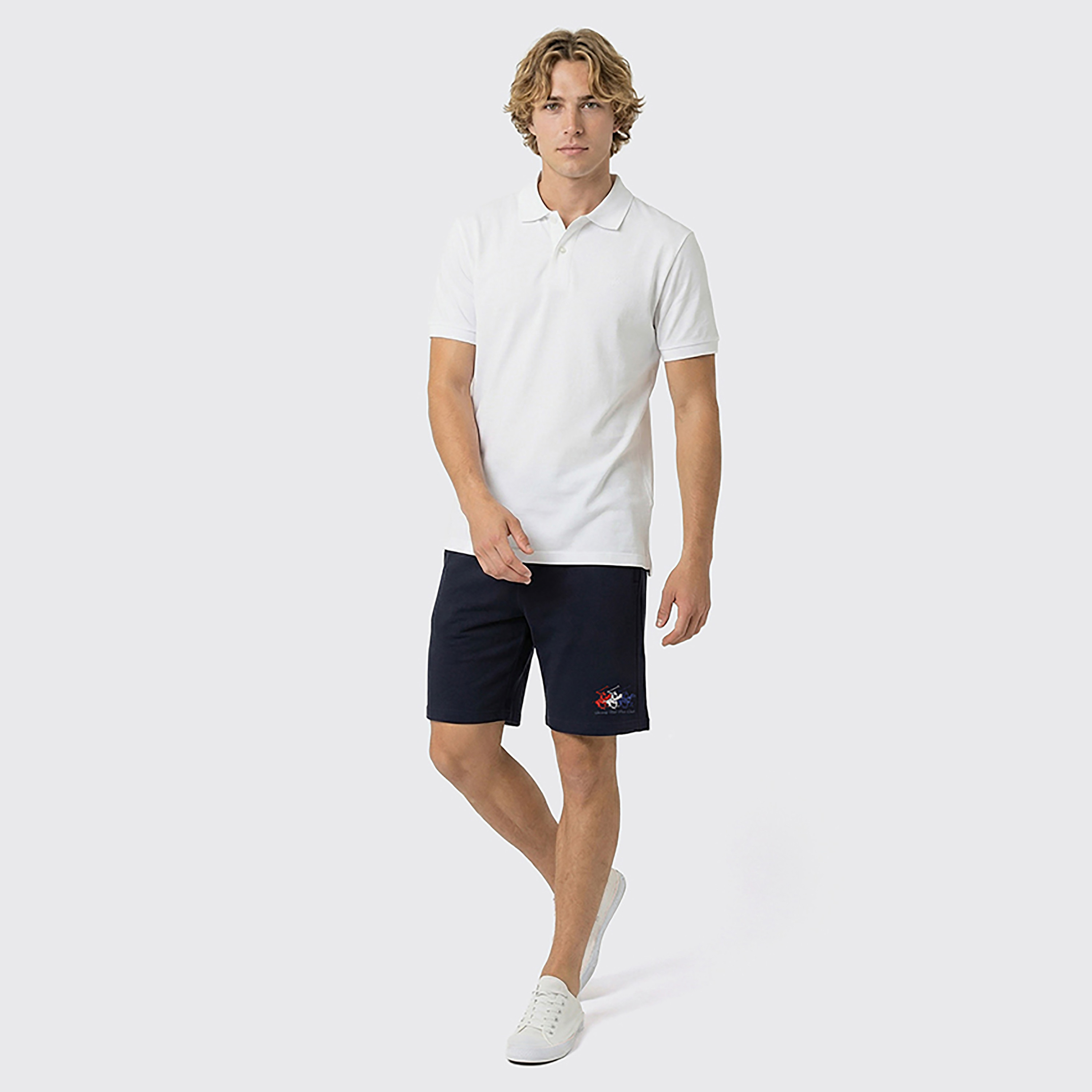شورت رجالي سادة بخصر متوسط ورباط شد من بيفرلي هيلز بولو كلوب-men-clothing-bottoms-shorts-image-3