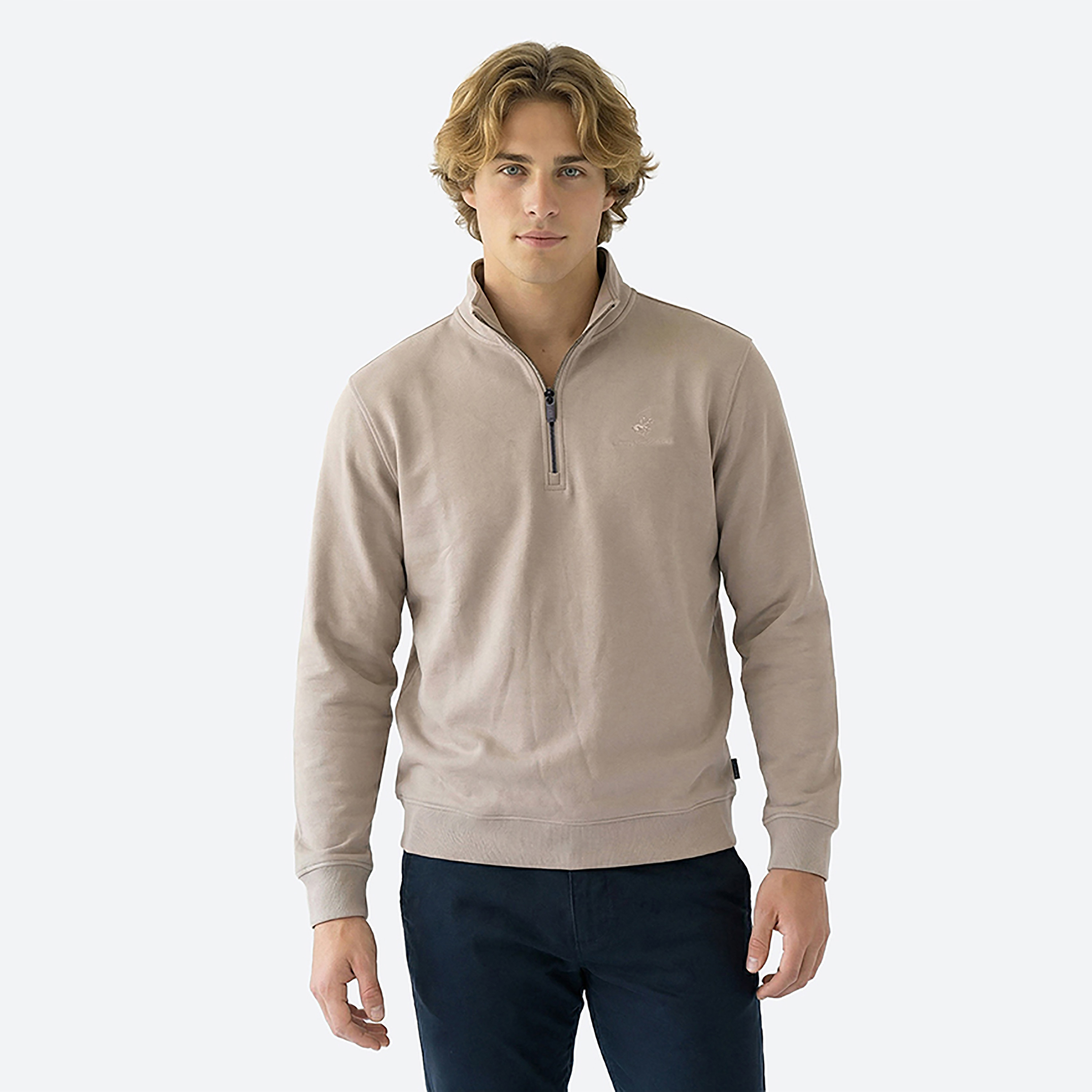 Beverly Hills Polo Club Plain High Neck Long Sleeves Men's Pullover-men-clothing-sweatersandpullovers-image-1