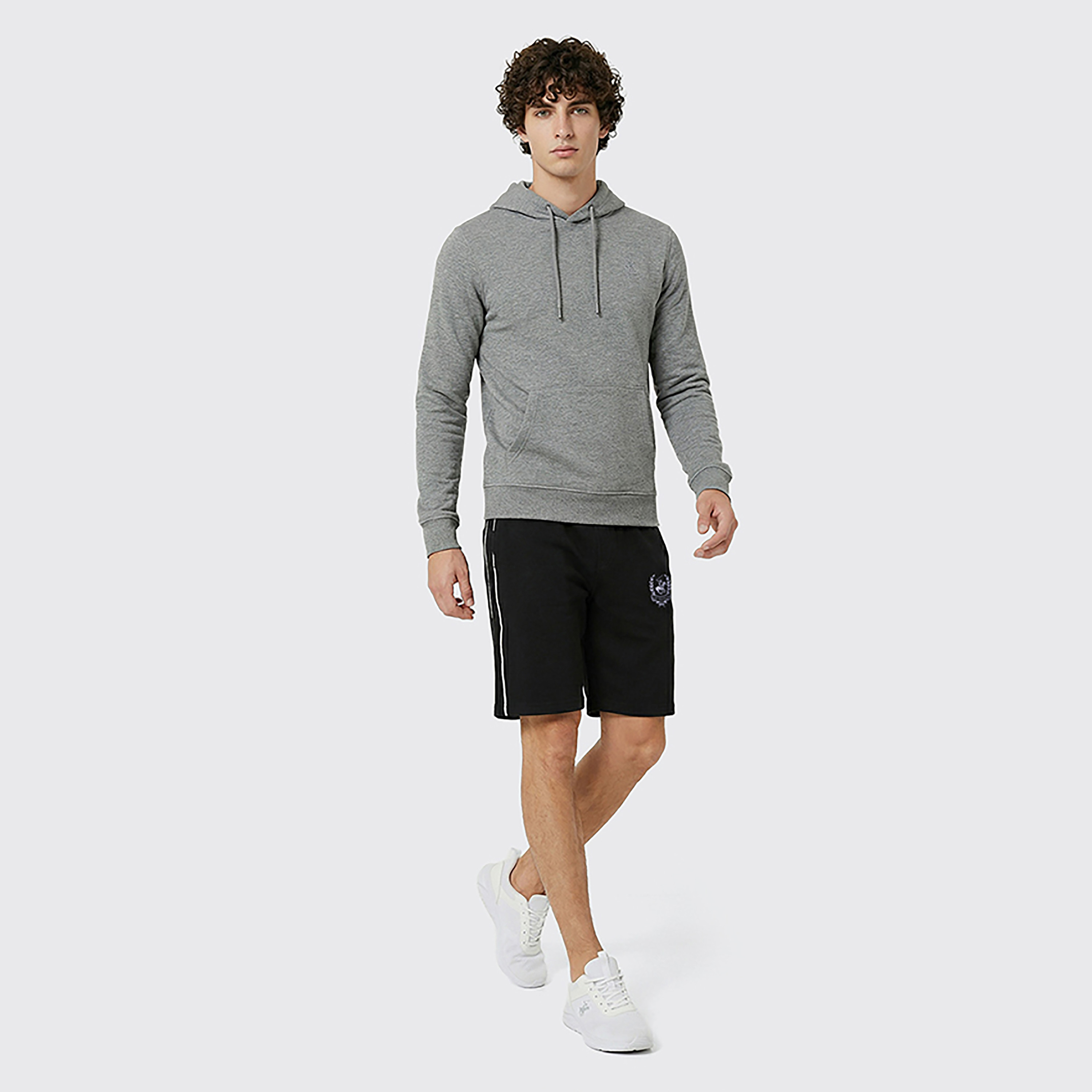 Beverly Hills Polo Club Plain Mid Rise Drawstring Men's Shorts-men-clothing-bottoms-shorts-image-7