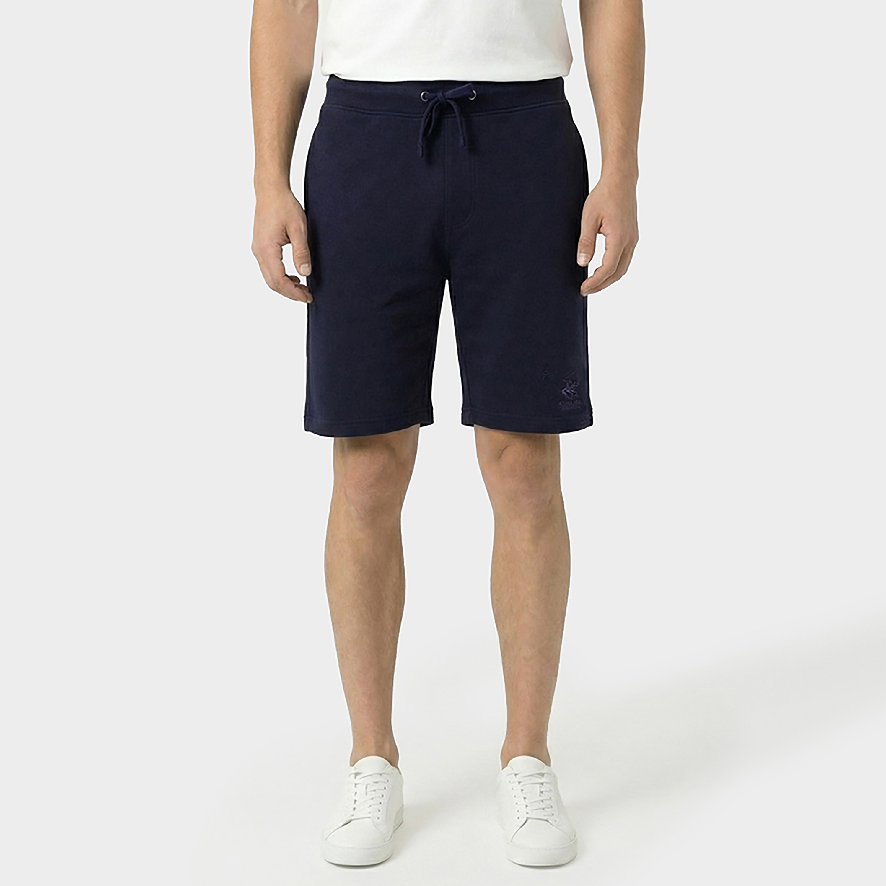 شورت رجالي سادة بخصر متوسط ورباط شد من بيفرلي هيلز بولو كلوب-men-clothing-bottoms-shorts-image-1
