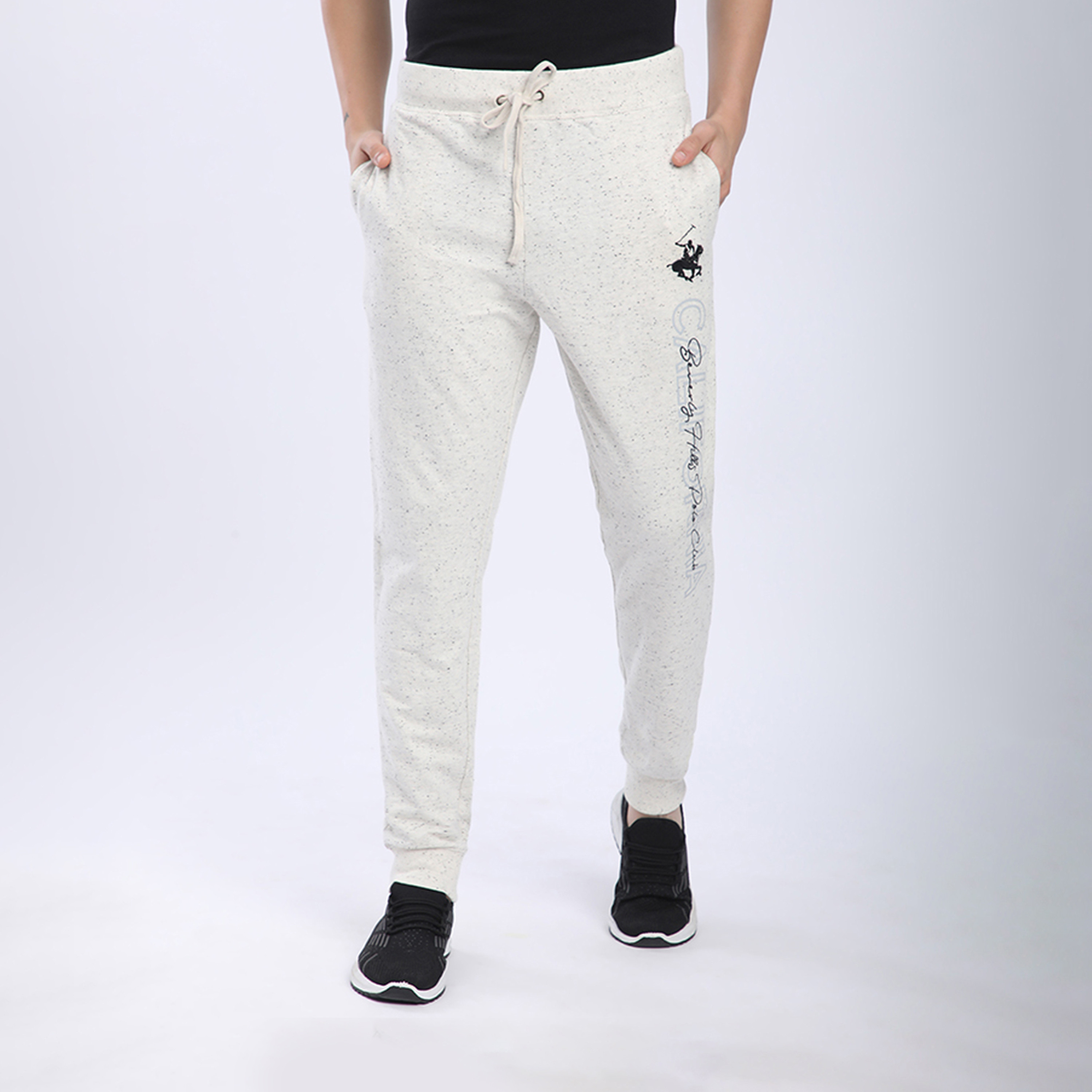 Beverly Hills Polo Club Logo High-Rise Drawstring Joggers-men-clothing-bottoms-joggers-image-1