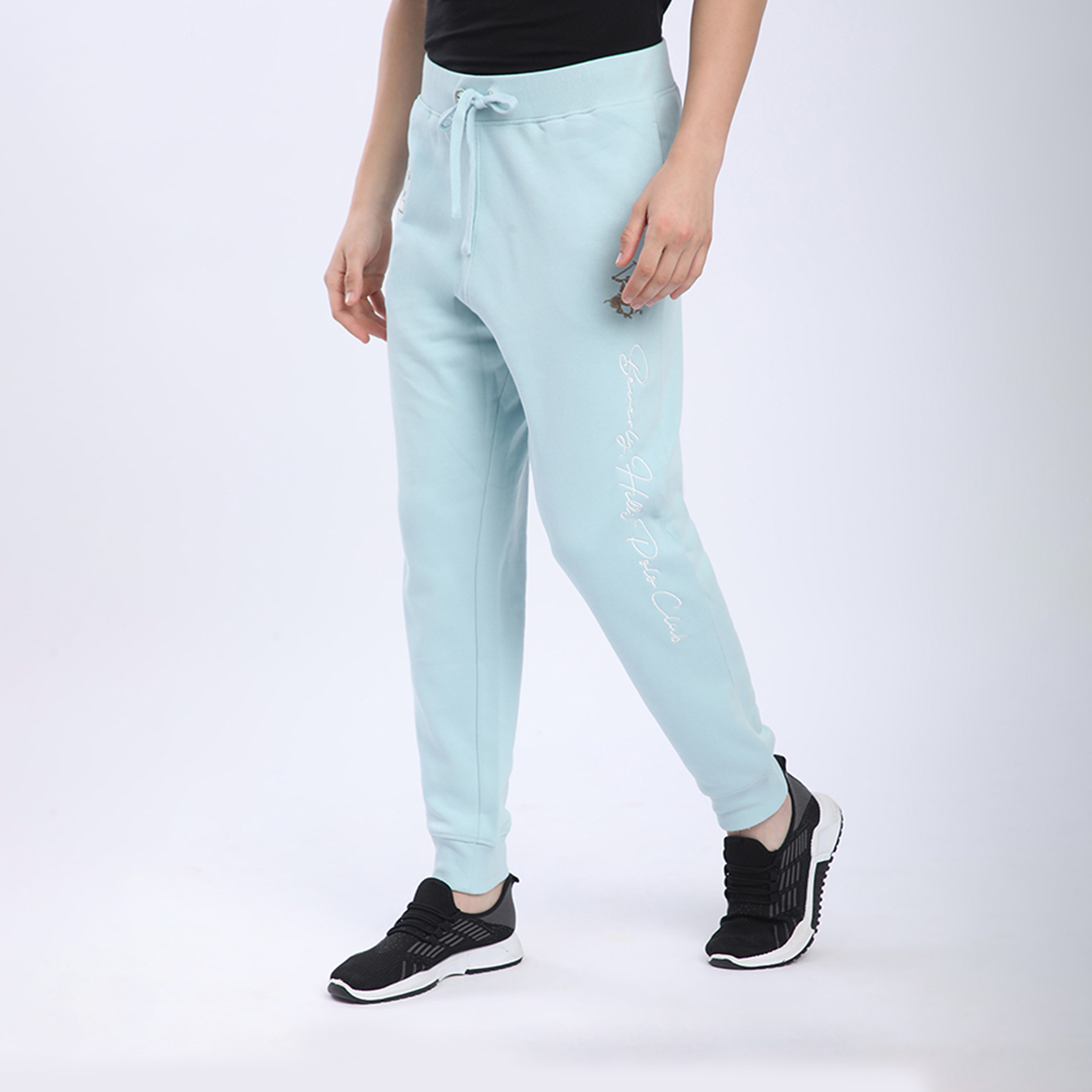 Beverly Hills Polo Club Logo High-Rise Drawstring Joggers-men-clothing-bottoms-joggers-image-2