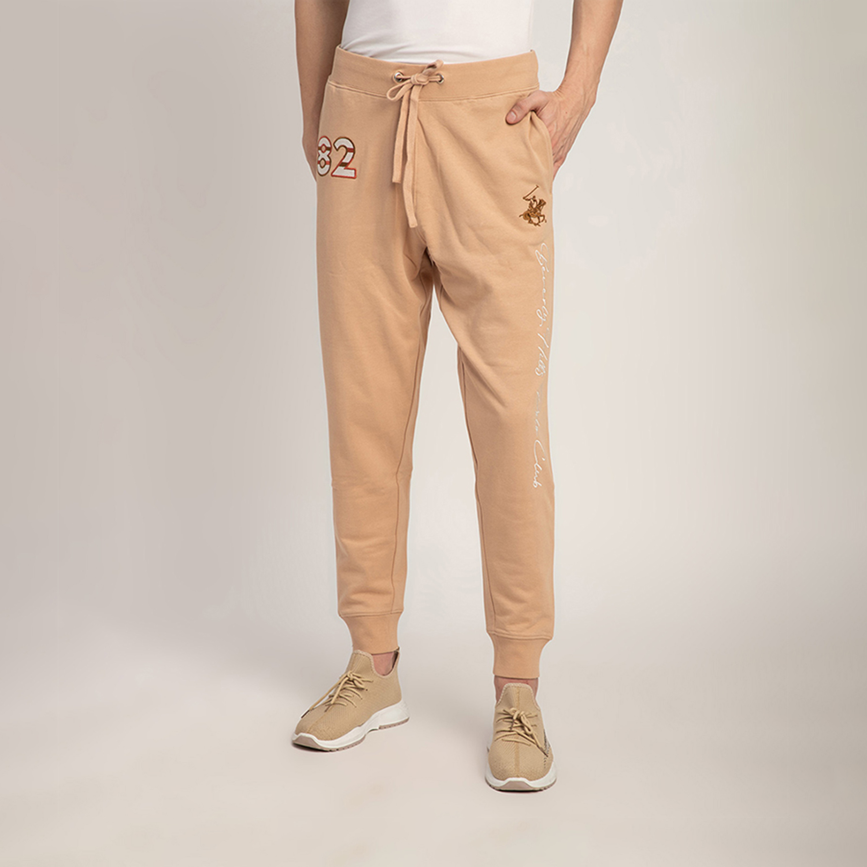 Beverly Hills Polo Club Logo High-Rise Drawstring Joggers-men-clothing-bottoms-joggers-image-5