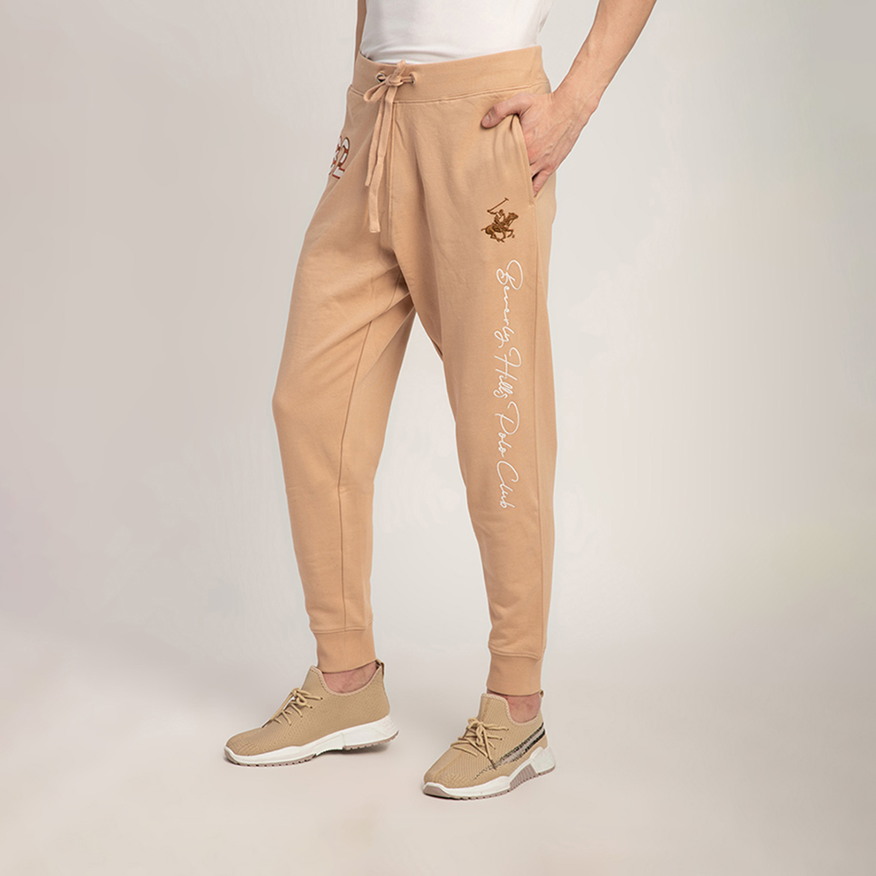 Beverly Hills Polo Club Logo High-Rise Drawstring Joggers-men-clothing-bottoms-joggers-image-6