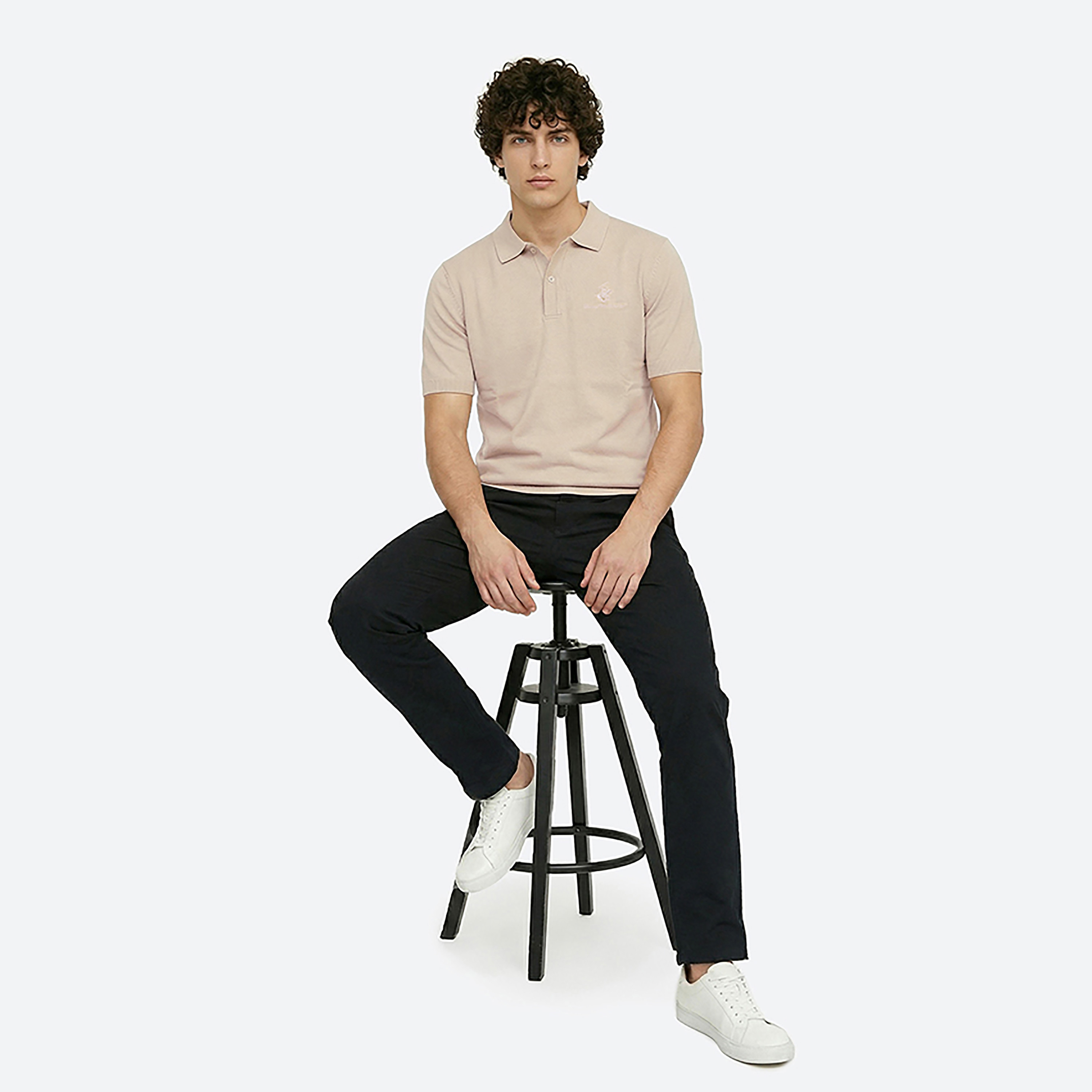 تي شيرت بولو رجالي سادة بأكمام قصيرة وياقة من بيفرلي هيلز بولو كلوب-men-clothing-tshirtsandpolos-polos-image-6
