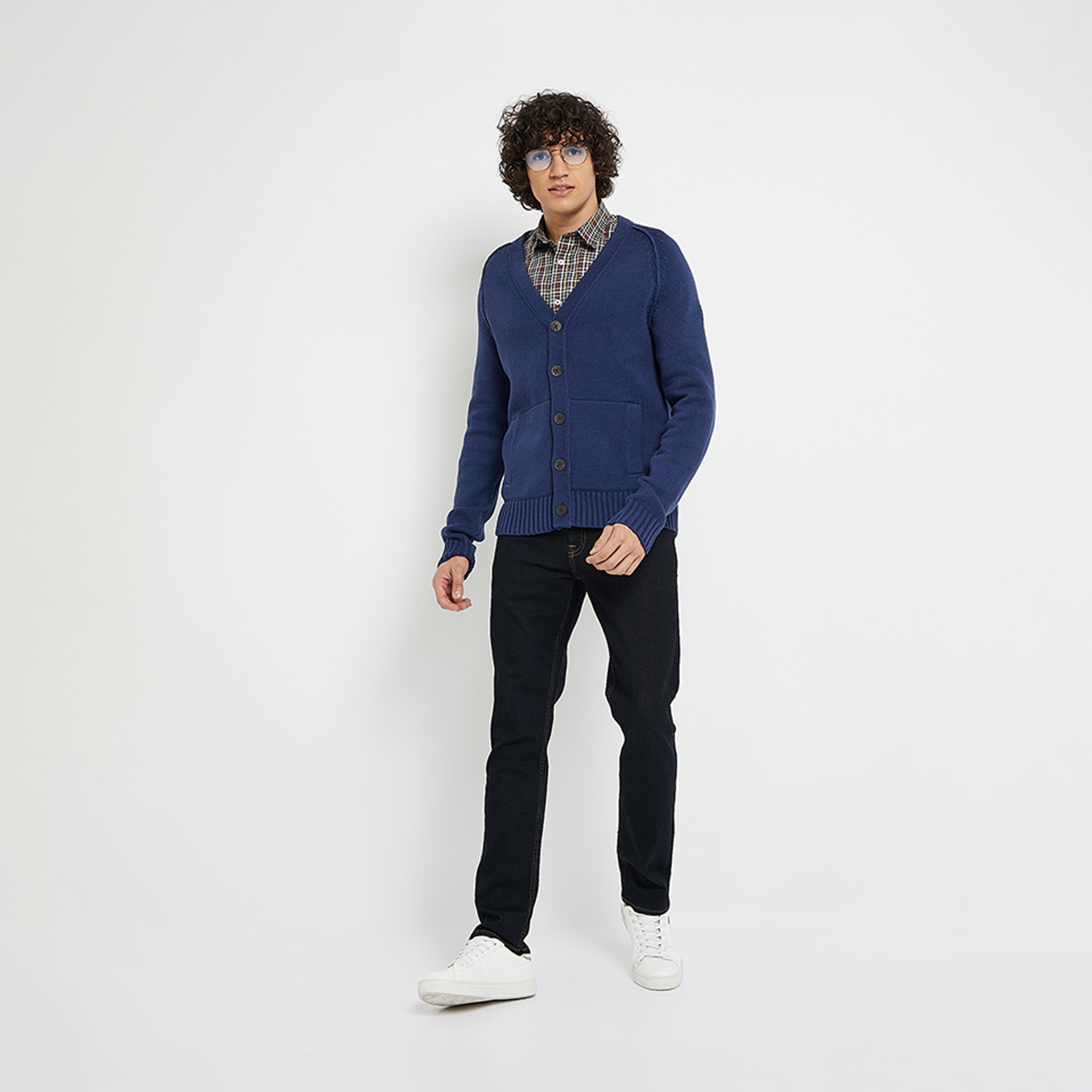 Beverly Hills Polo Club Men's Solid Shrug Cardigan-men-clothing-sweatersandpullovers-image-4