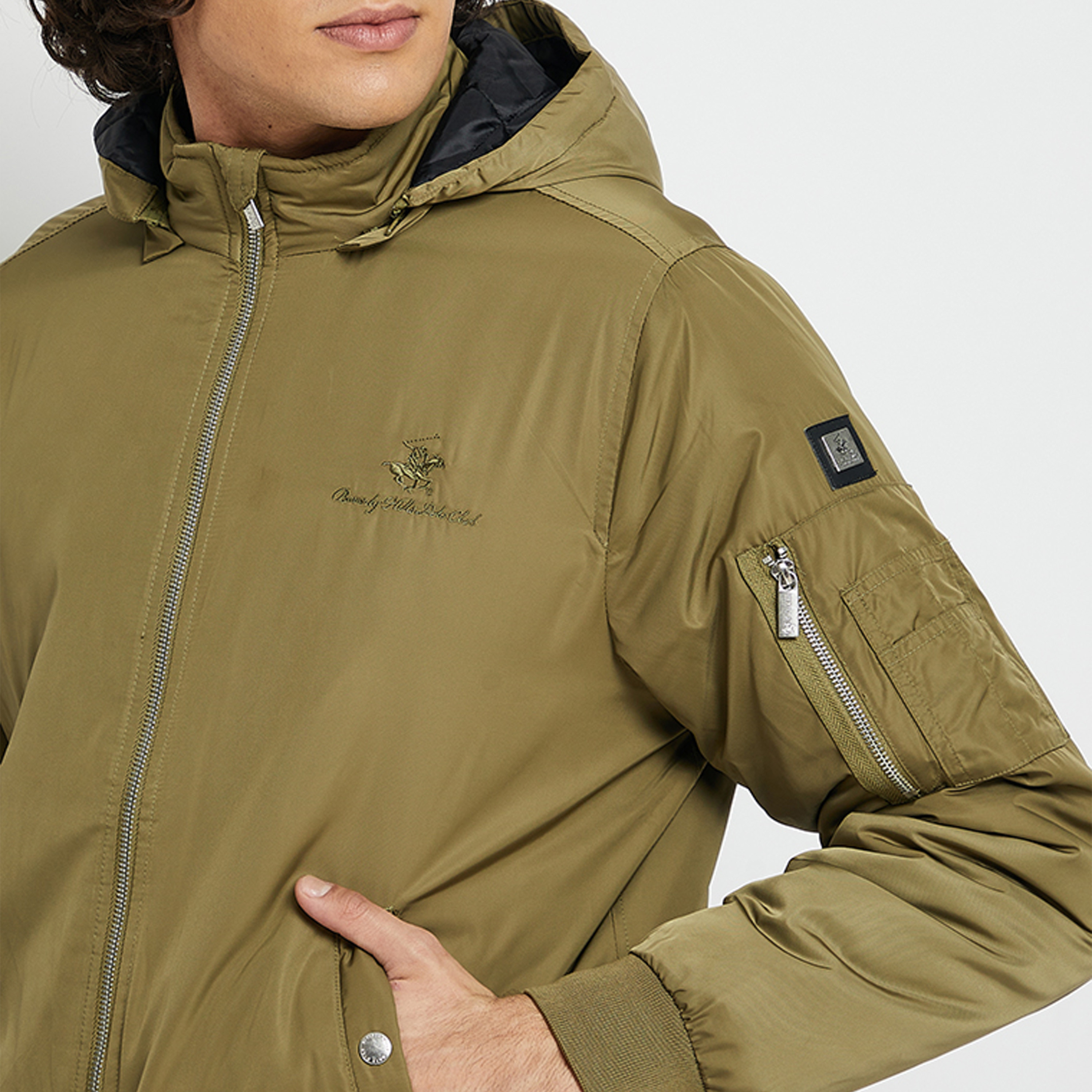 Beverly Hills Polo Club Men's Solid Bomber Jacket-men-clothing-jacketsandblazers-jackets-image-3