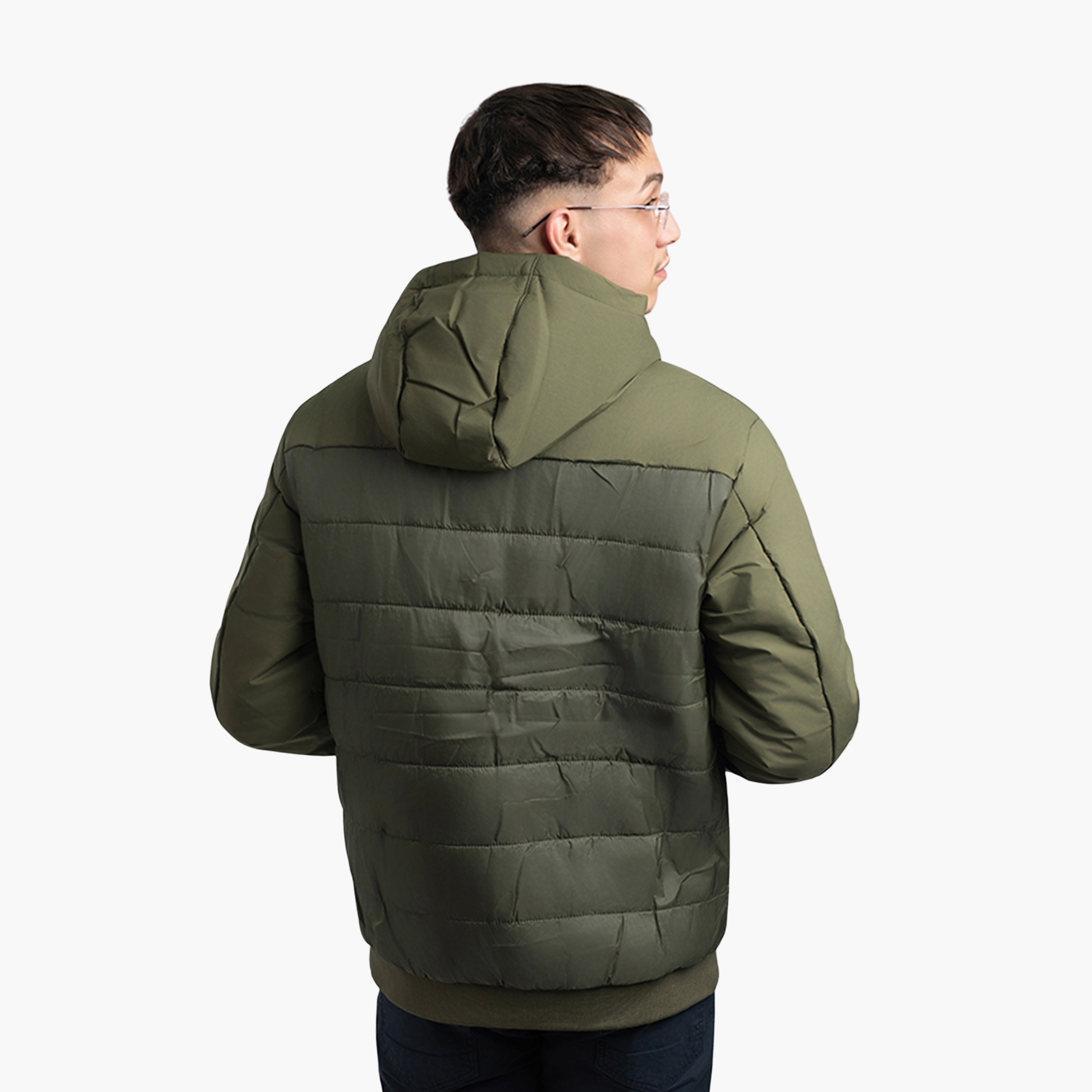 بيفرلي هيلز بولو كلوب- سترة منفوخة بياقة وغطاء رأس وأكمام طويلة سادة-men-clothing-jacketsandblazers-jackets-image-4
