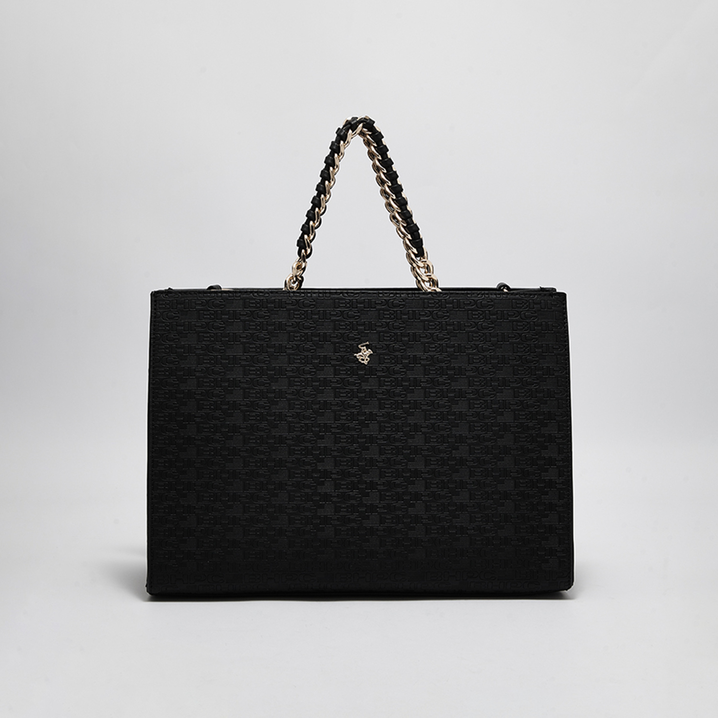 Chain handle tote bag sale