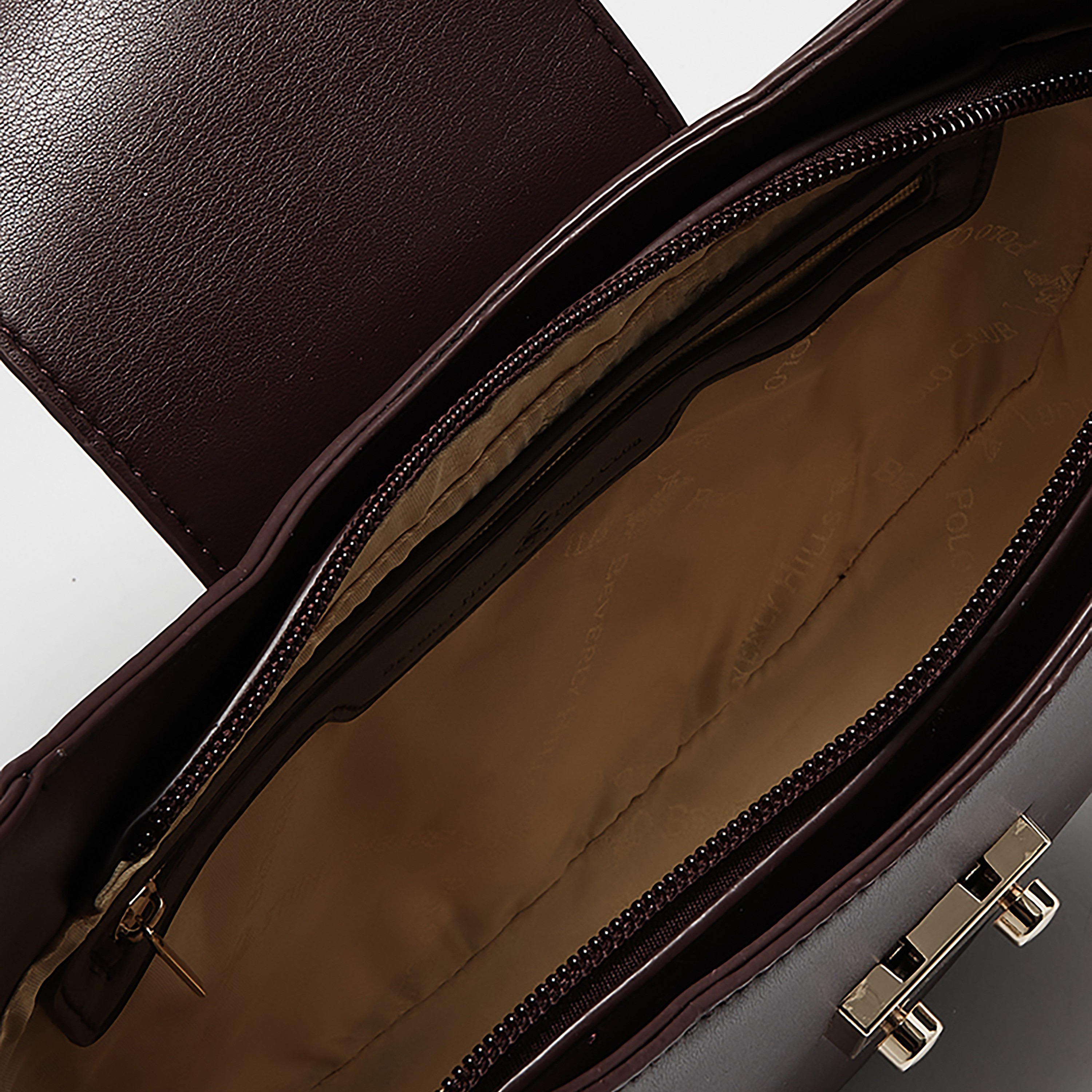 Beverly Hills Polo Club Plain Shoulder Bag with Adjustable Strap in Black-women-bagsandwallets-handbags-image-8