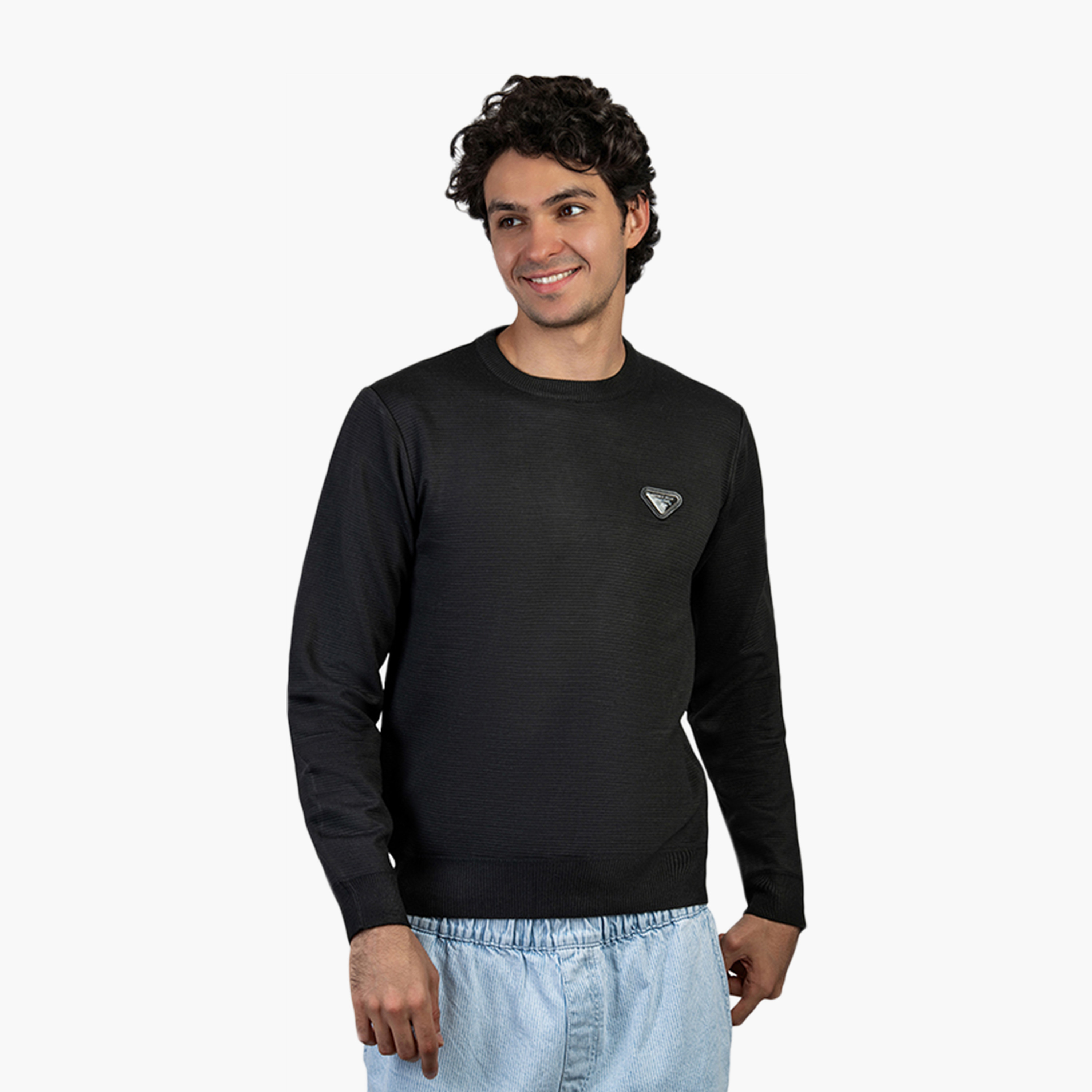 Beverly Hills Polo Club Plain Round Neck Long Sleeves Men's Sweater-men-clothing-sweatersandpullovers-image-1