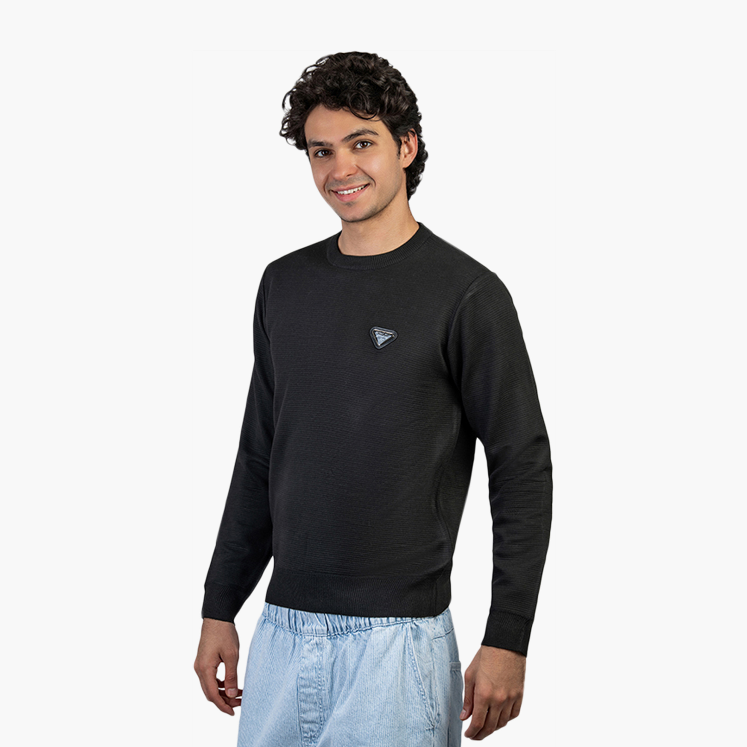 Beverly Hills Polo Club Plain Round Neck Long Sleeves Men's Sweater-men-clothing-sweatersandpullovers-image-2
