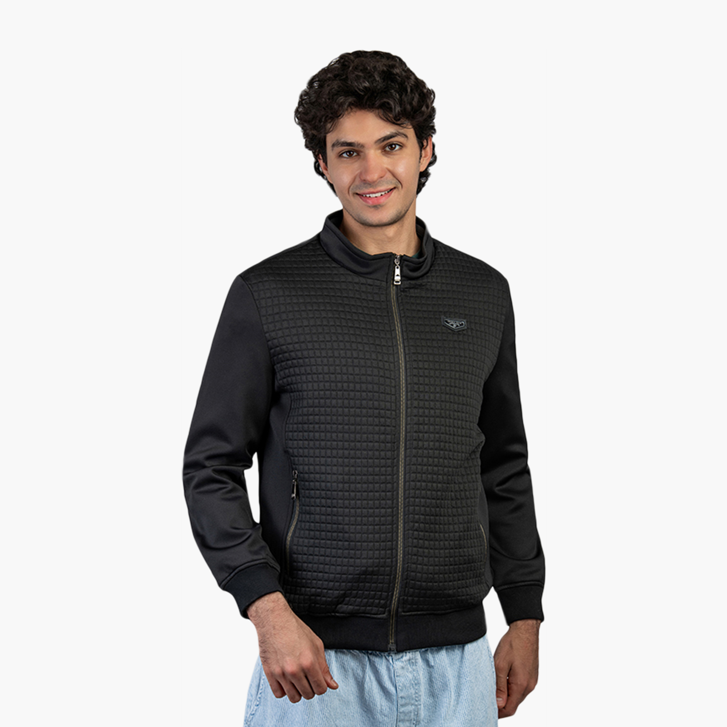 Beverly Hills Polo Club Textured High Neck Long Sleeves Men's Jacket-men-clothing-jacketsandblazers-jackets-image-1
