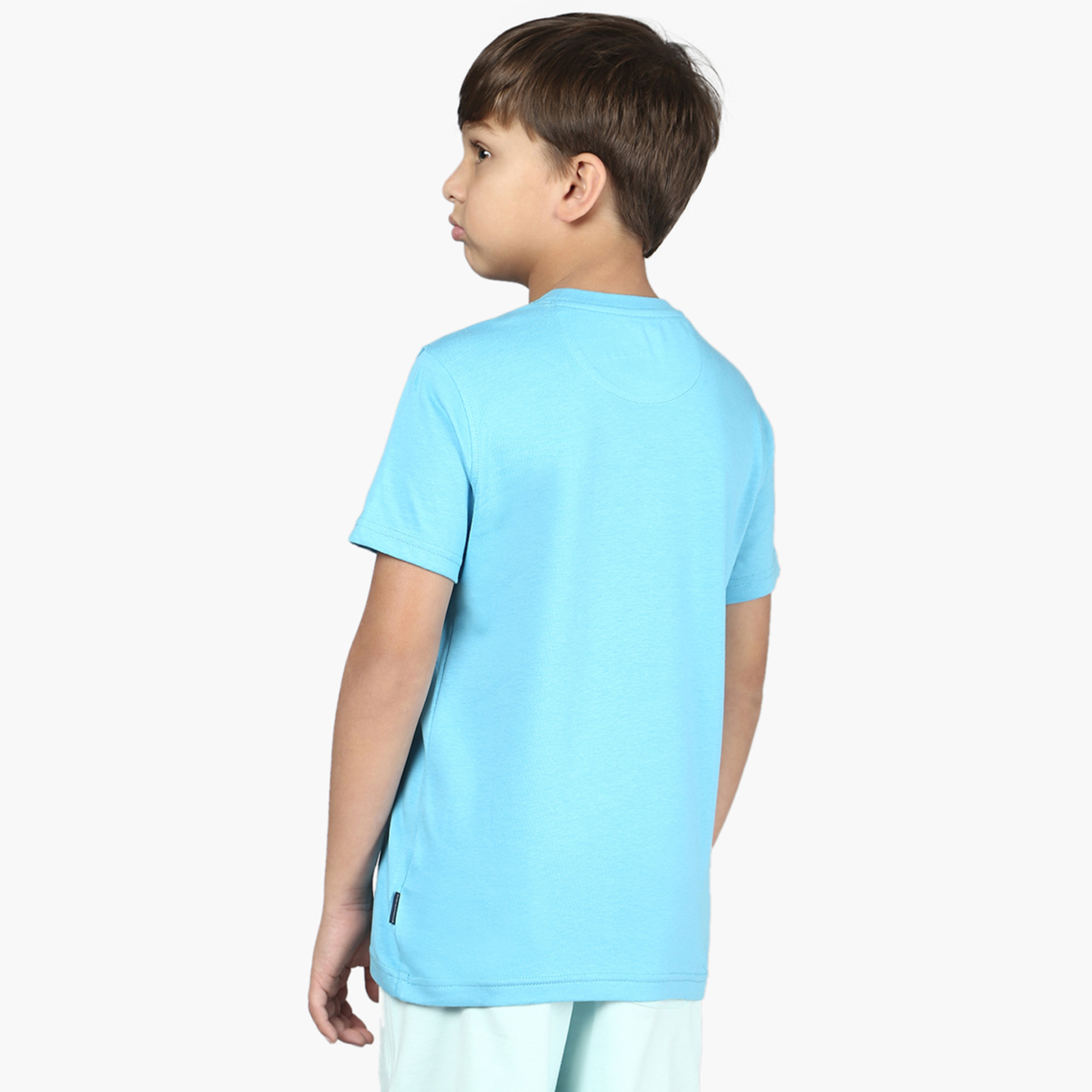 Beverly Hills Polo Club Graphic Print T-shirt with Short Sleeves and Round Neck-boys-clothing-tshirtsandpolos-image-9