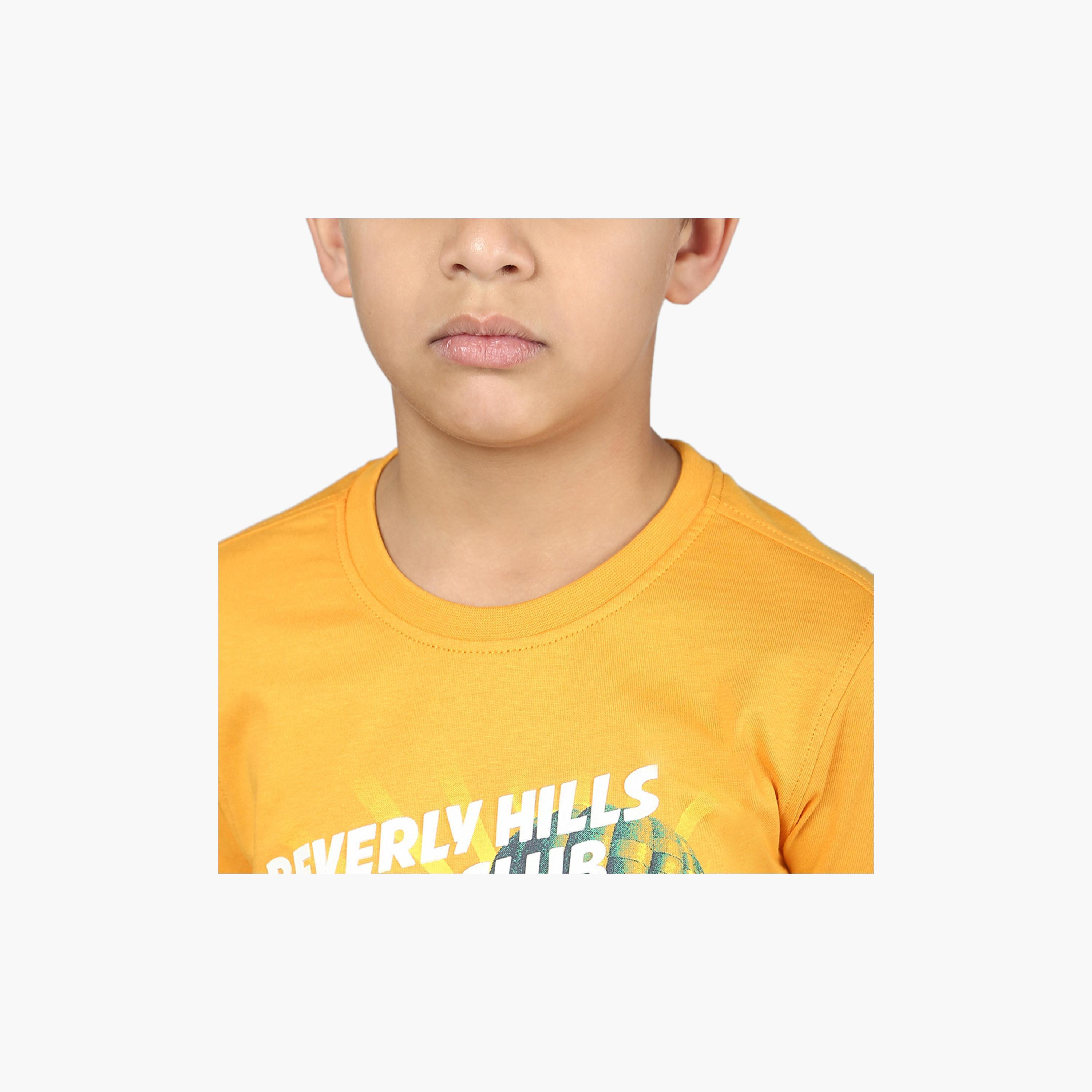 تيشيرت بأكمام قصيرة وياقة مستديرة وطبعات جرافيك من بيفرلي هيلز بولو كلوب-boys-clothing-tshirtsandpolos-image-5