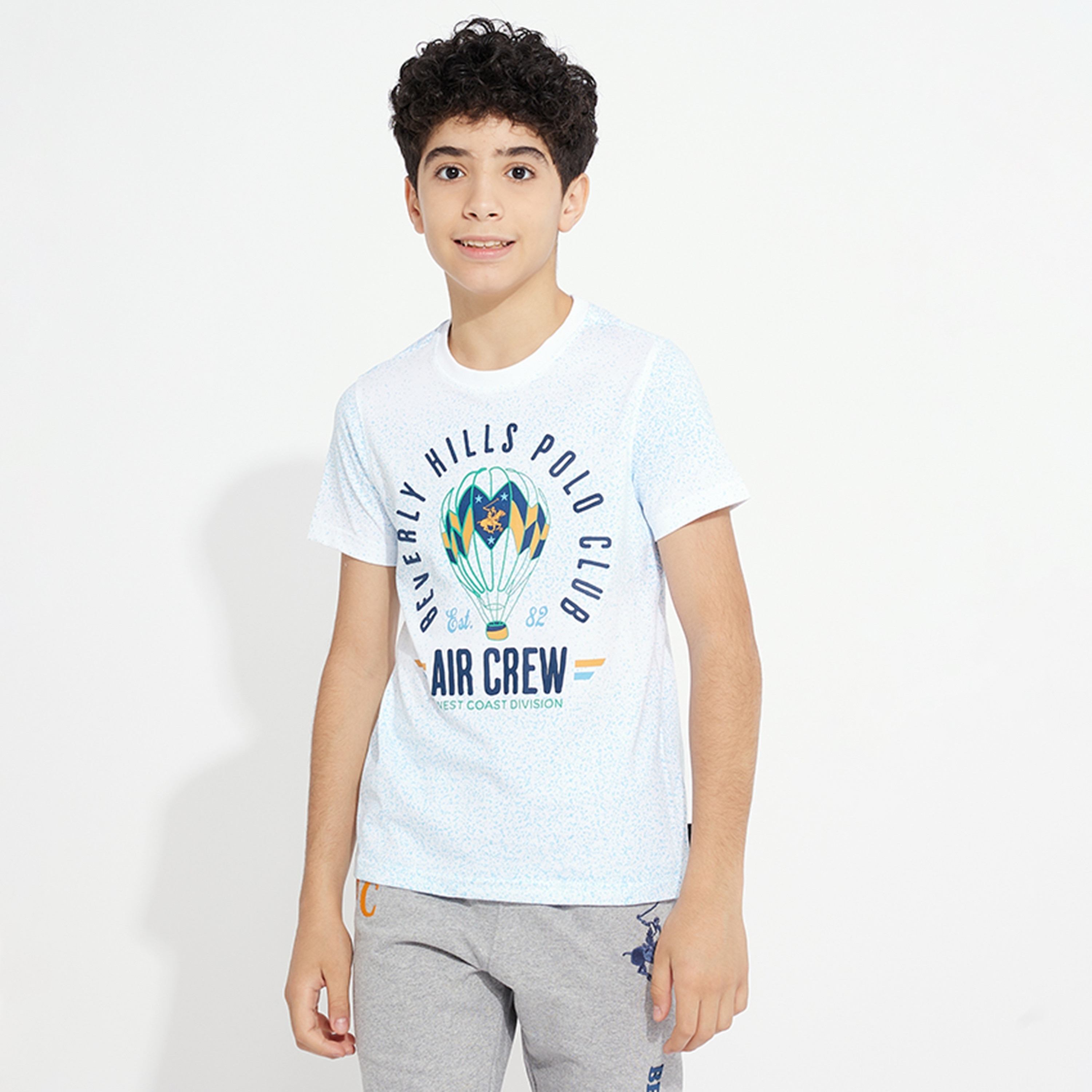 تيشيرت بأكمام قصيرة بطبعة من بيفرلي هيلز بولو كلوب-boys-clothing-tshirtsandpolos-image-1
