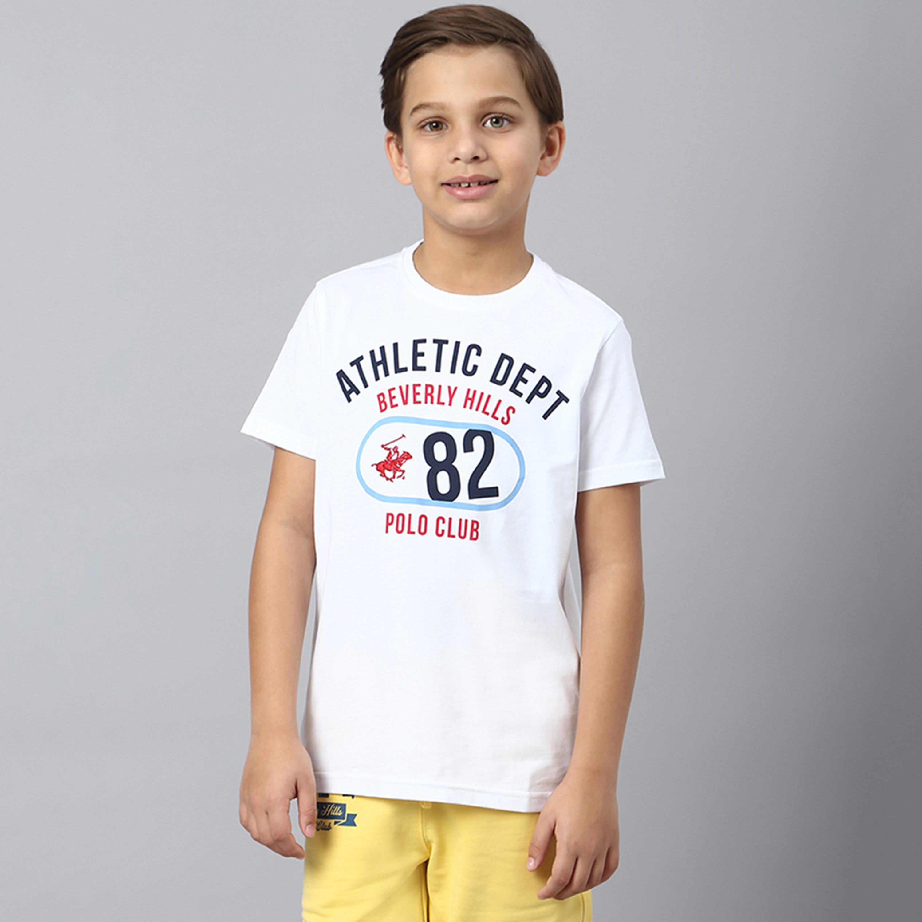 تيشيرت بياقة ضيقة وطبعات تايبوجرافيك من بيفرلي هيلز بولو كلوب-boys-clothing-tshirtsandpolos-image-6