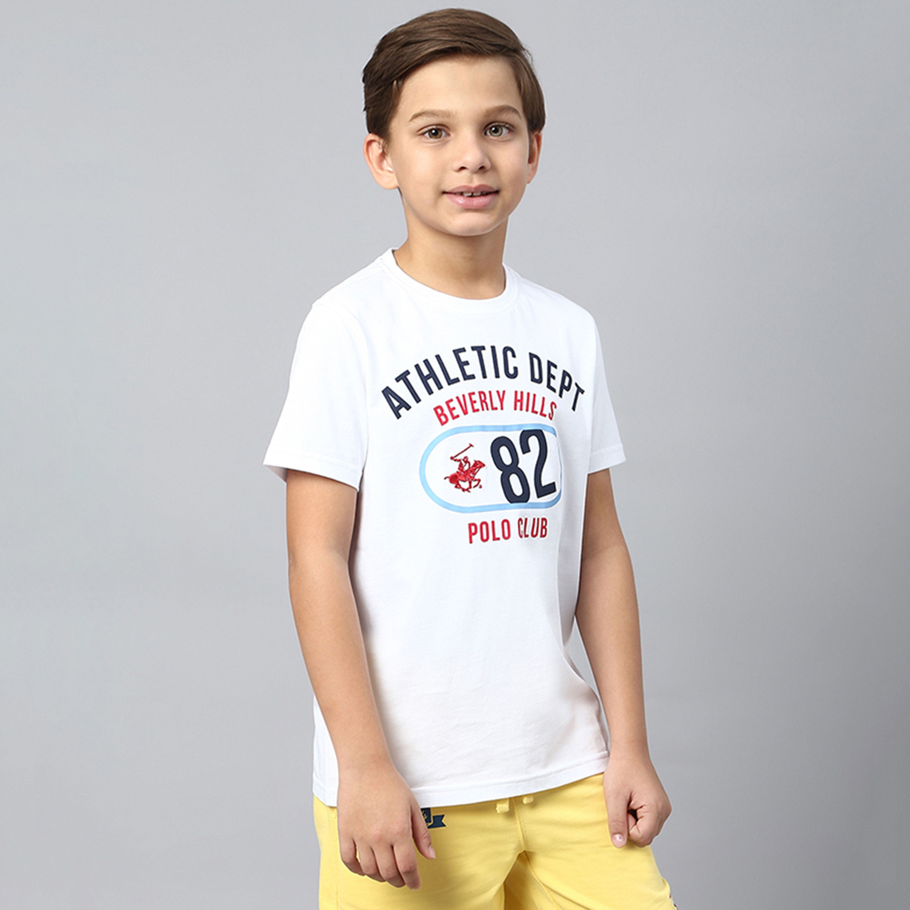 تيشيرت بياقة ضيقة وطبعات تايبوجرافيك من بيفرلي هيلز بولو كلوب-boys-clothing-tshirtsandpolos-image-8
