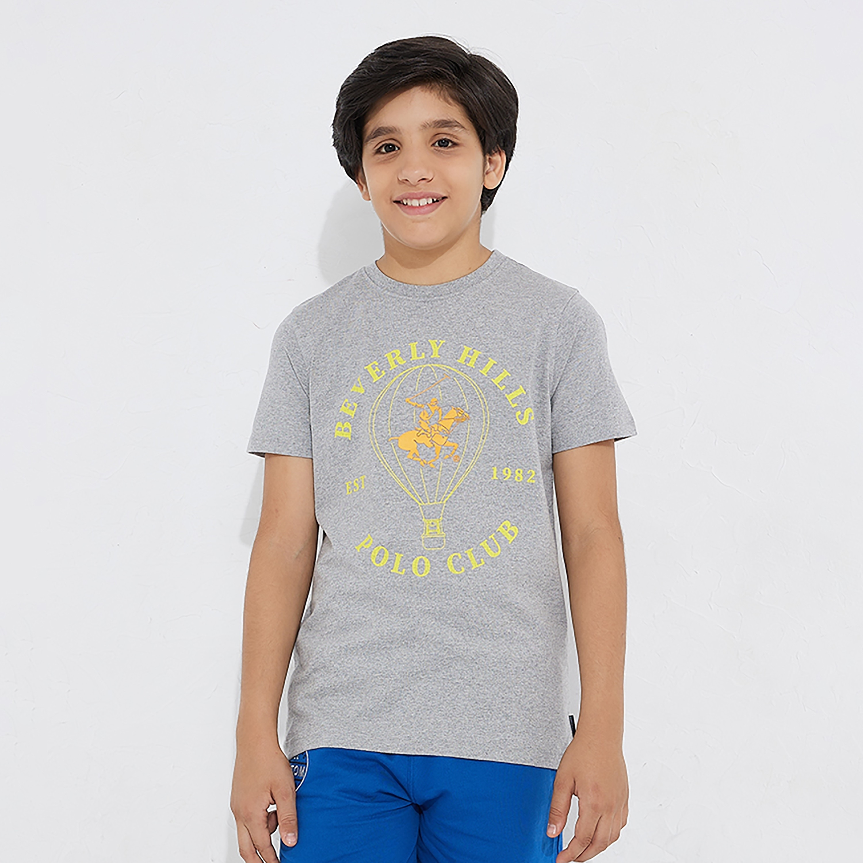 تيشيرت بأكمام قصيرة وياقة ضيقة وطبعات من بيفرلي هيلز بولو كلوب-boys-clothing-tshirtsandpolos-image-5