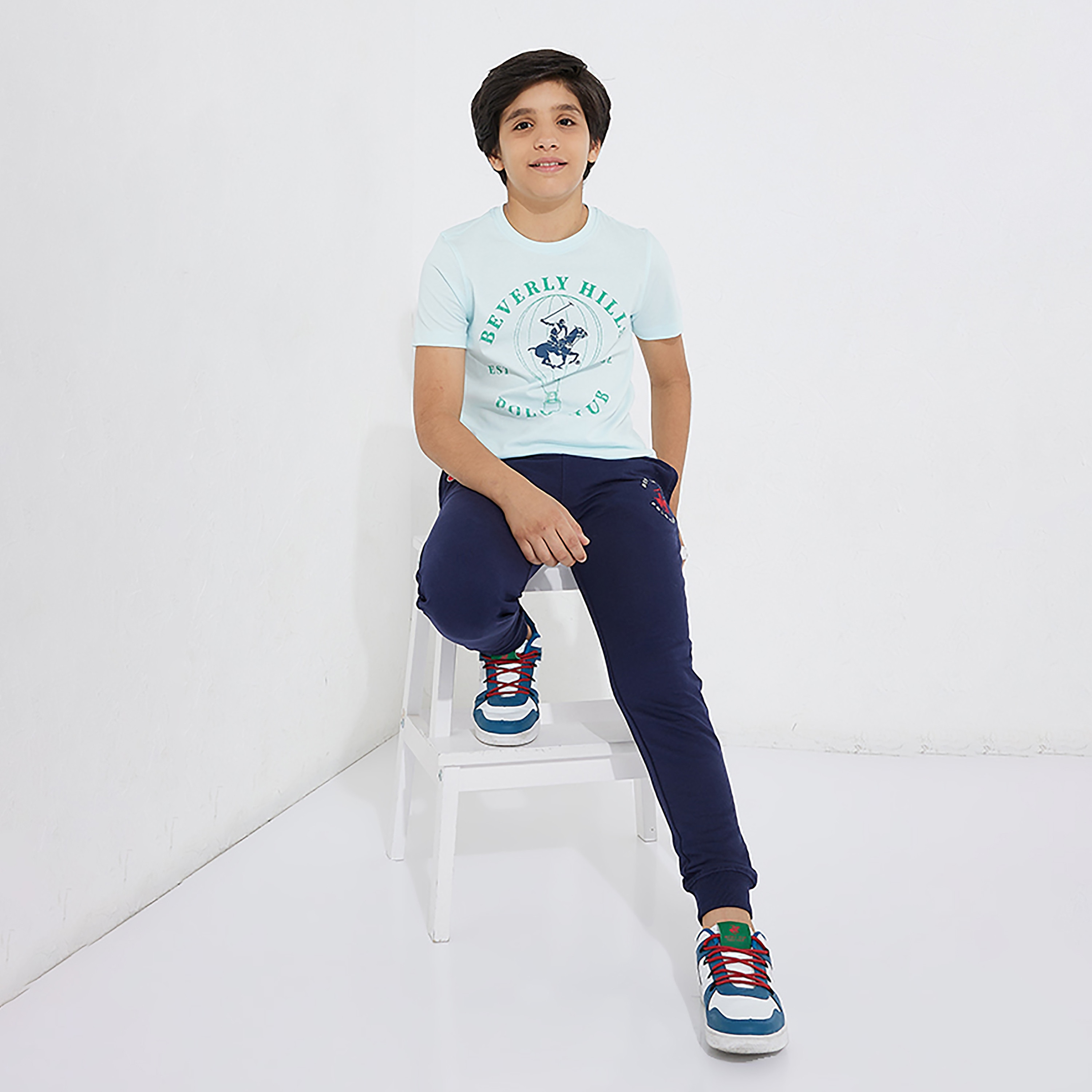 تيشيرت بأكمام قصيرة وياقة ضيقة وطبعات من بيفرلي هيلز بولو كلوب-boys-clothing-tshirtsandpolos-image-12